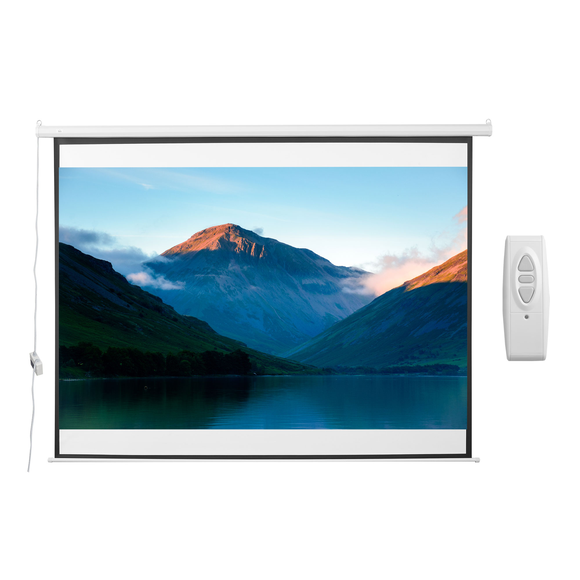HOMCOM Ecran Proiecție Motorizat 120 Inch pentru Home Cinema, Sistem de Rulare Ușor, Calitate Superioară, Alb | Aosom Romania HOMCOM Ecran Proiecție Motorizat 120 Inch pentru Home Cinema, Sistem de Rulare Ușor, Calitate Superioară, Alb | Aosom Romania