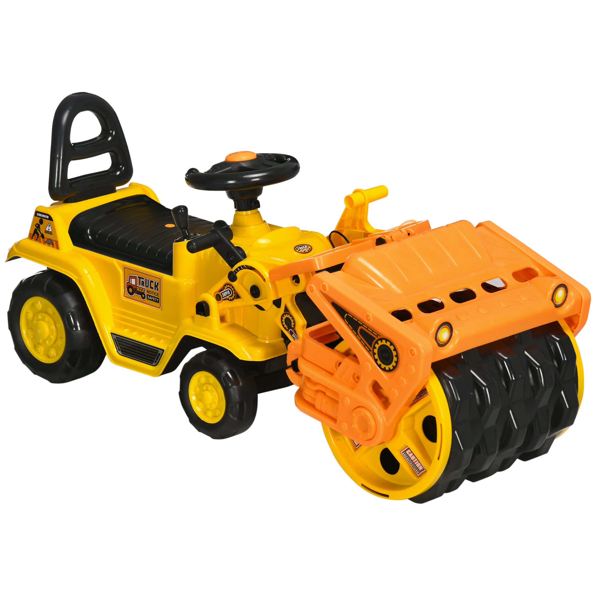 HOMCOM Excavator cu role, sunet realist, masina de constructii pentru copii, camion de constructii | AOSOM RO HOMCOM Excavator cu role, sunet realist, masina de constructii pentru copii, camion de constructii | AOSOM RO