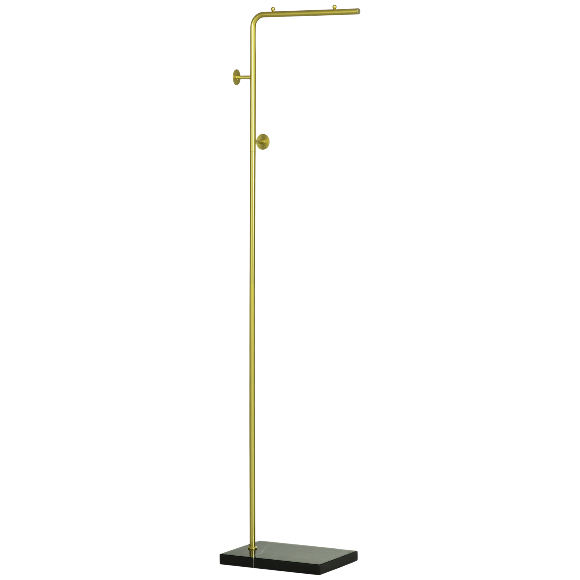 HOMCOM Raft Decorativ cu 2 Cârlige, pentru Intrare, Dormitor, Sufragerie, din Metal și Marmură, 35x25x170 cm, Auriu și Negru | Aosom Romania HOMCOM Raft Decorativ cu 2 Cârlige, pentru Intrare, Dormitor, Sufragerie, din Metal și Marmură, 35x25x170 cm, Auriu și Negru | Aosom Romania