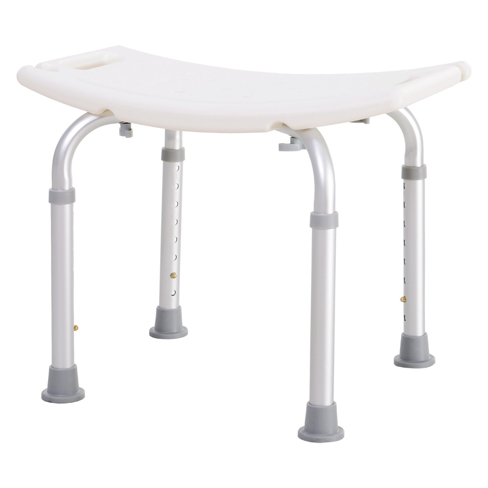 HOMCOM Scaun de Duș Antiderapant, Înălțime Reglabilă, Confortabil, 50x50.6x39.5-56.5 cm, Alb | Aosom Romania HOMCOM Scaun de Duș Antiderapant, Înălțime Reglabilă, Confortabil, 50x50.6x39.5-56.5 cm, Alb | Aosom Romania