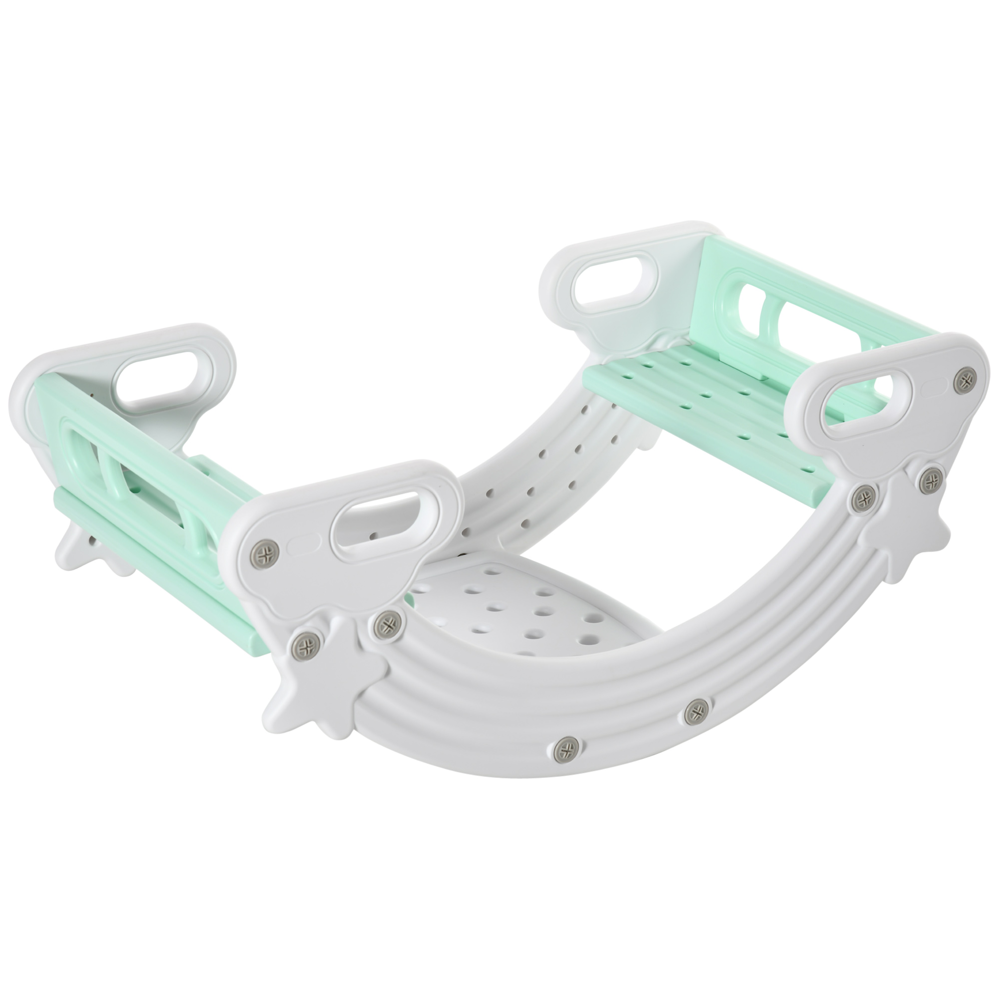 HOMCOM Set Mobilier pentru Copii 18-48 Luni, Masă cu Scaune și Leagăn, HDPE, 100x54x42cm, Gri și Verde | Aosom Romania HOMCOM Set Mobilier pentru Copii 18-48 Luni, Masă cu Scaune și Leagăn, HDPE, 100x54x42cm, Gri și Verde | Aosom Romania