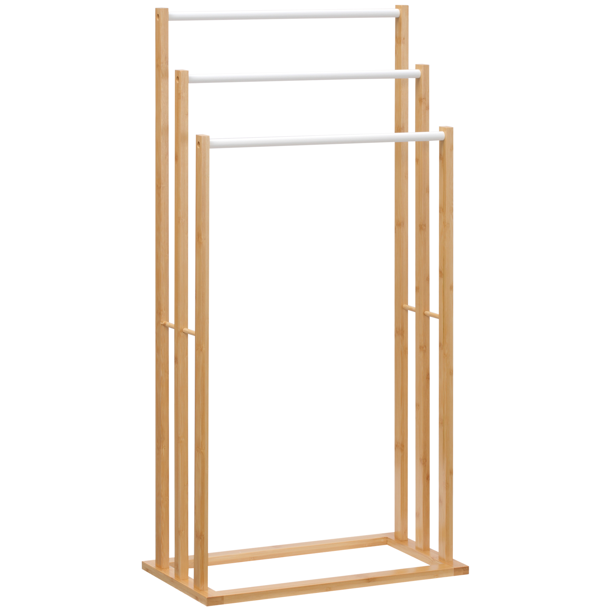 HOMCOM Suport Prosoape din Bambus cu 3 Nivele Design Modern Economisitor de Spațiu pentru Baie sau Bucătărie | Aosom Romania HOMCOM Suport Prosoape din Bambus cu 3 Nivele Design Modern Economisitor de Spațiu pentru Baie sau Bucătărie | Aosom Romania