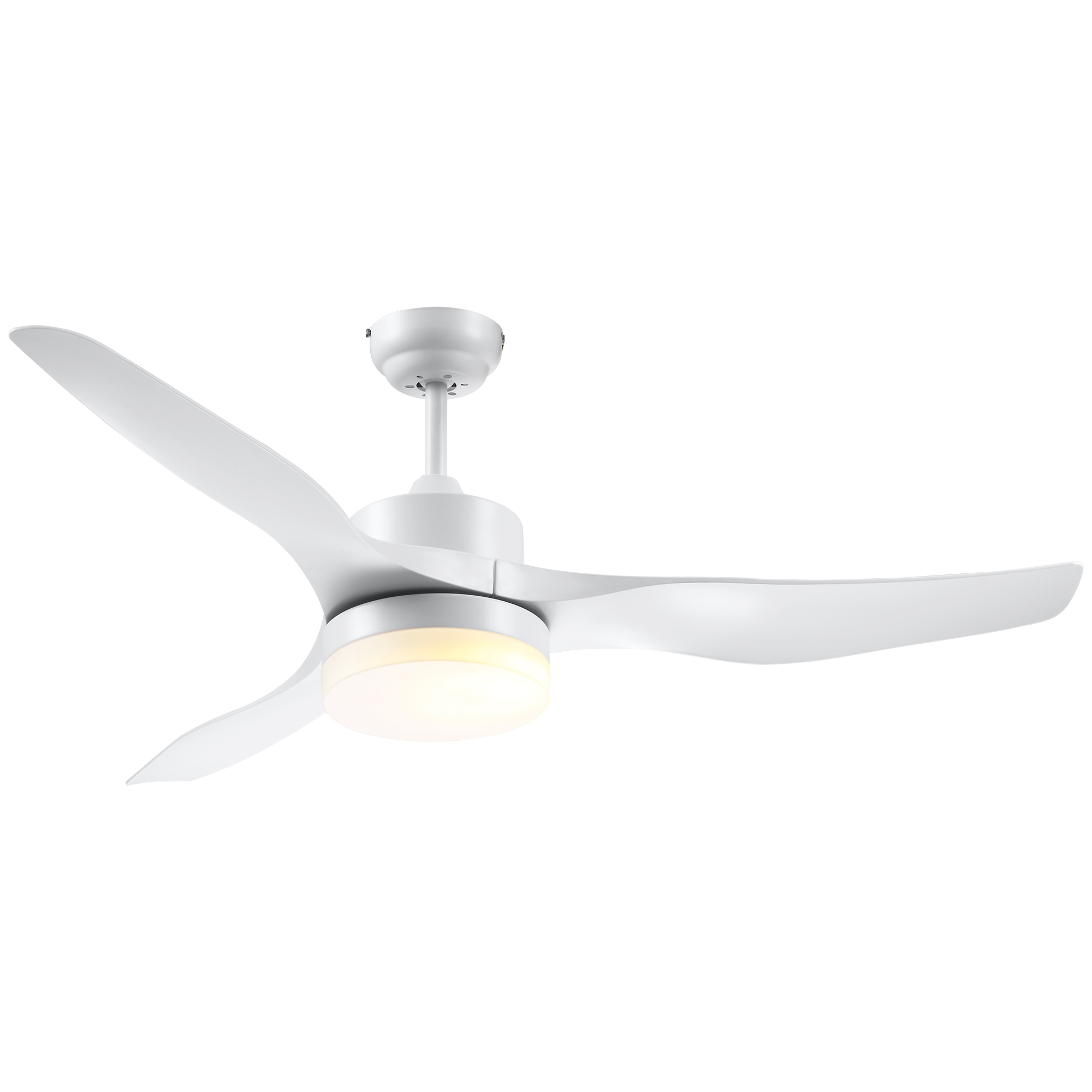 HOMCOM Ventilator de Tavan cu Lumini LED, 3 Moduri de Iluminare, Design Modern, Φ132x40 cm, Alb | Aosom Romania HOMCOM Ventilator de Tavan cu Lumini LED, 3 Moduri de Iluminare, Design Modern, Φ132x40 cm, Alb | Aosom Romania