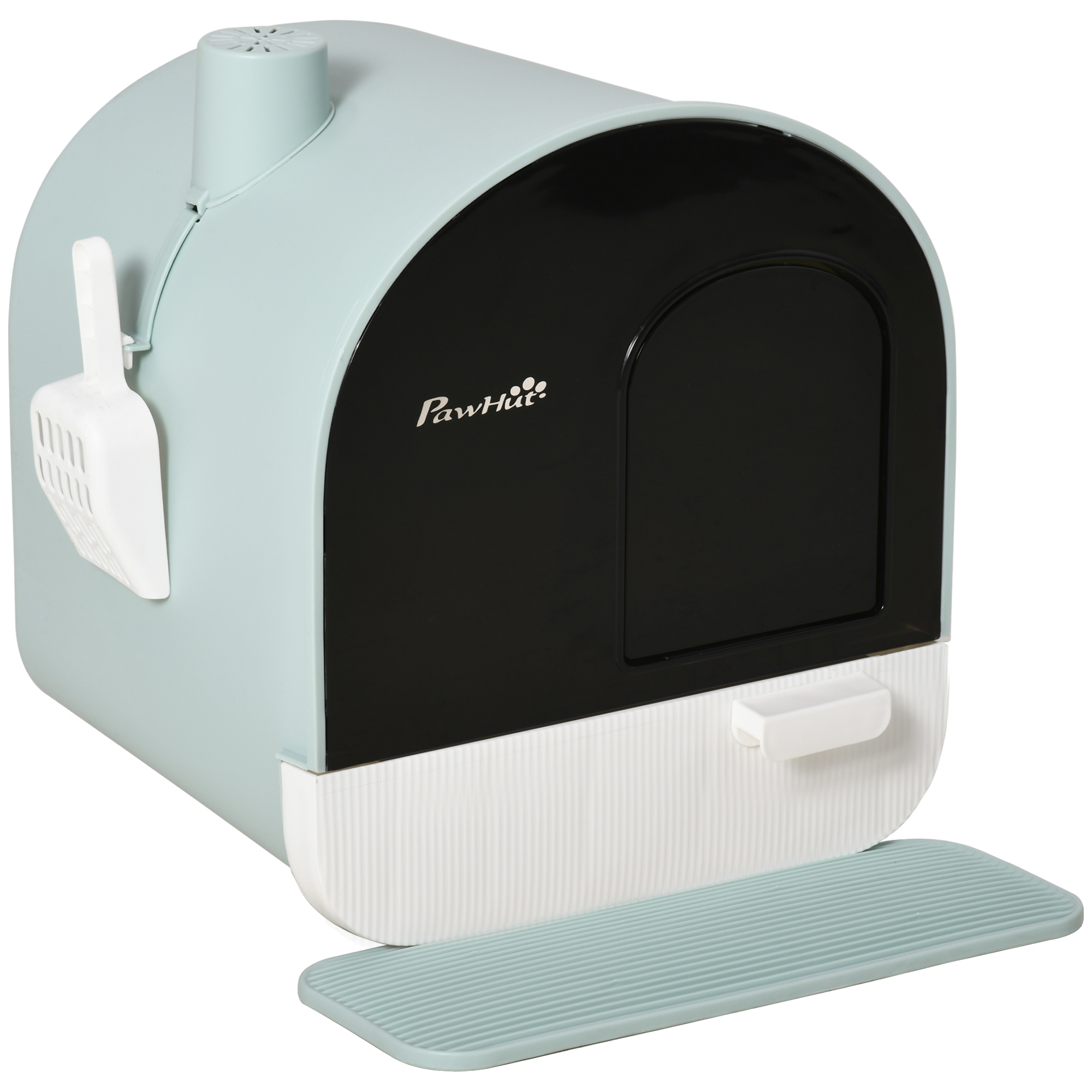 Litiera pisici PawHut, accesorii incluse, 43x44x47cm, verde | Aosom RO Litiera pisici PawHut, accesorii incluse, 43x44x47cm, verde | Aosom RO