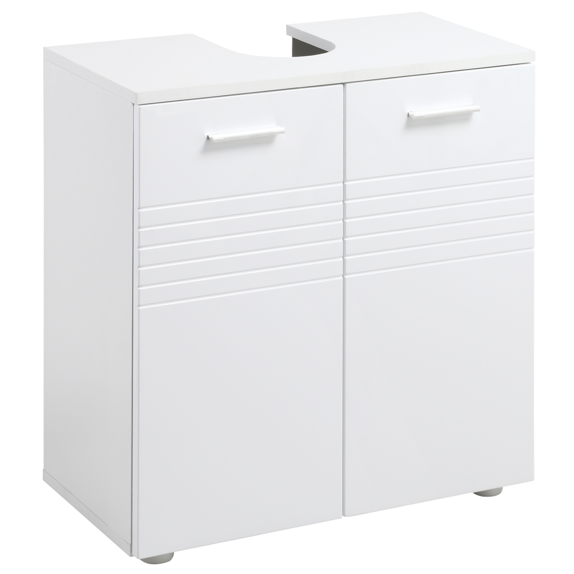 Mobilier Baie Subchiuvetă Kleankin cu 2 Uși, Spațiu de Stocare Eficient, din Lemn, Alb, 60x30x62.5cm | Aosom Romania Mobilier Baie Subchiuvetă Kleankin cu 2 Uși, Spațiu de Stocare Eficient, din Lemn, Alb, 60x30x62.5cm | Aosom Romania