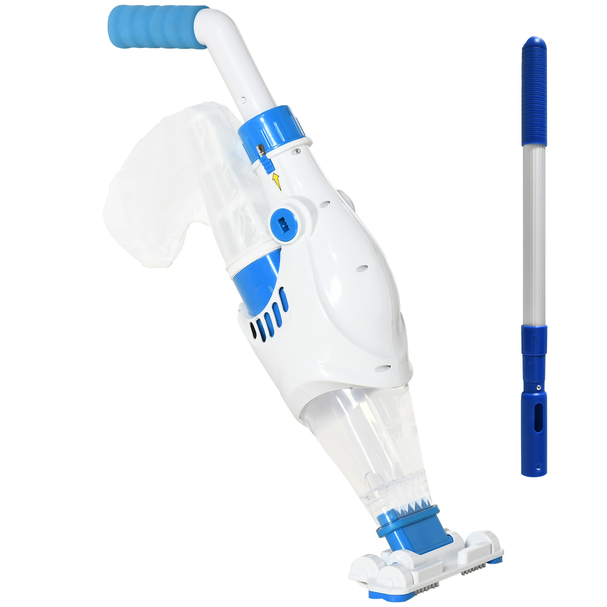 Outsunny Aspirator Electric pentru Piscine și Spa, Reîncărcabil, Alb și Albastru | Aosom Romania Outsunny Aspirator Electric pentru Piscine și Spa, Reîncărcabil, Alb și Albastru | Aosom Romania