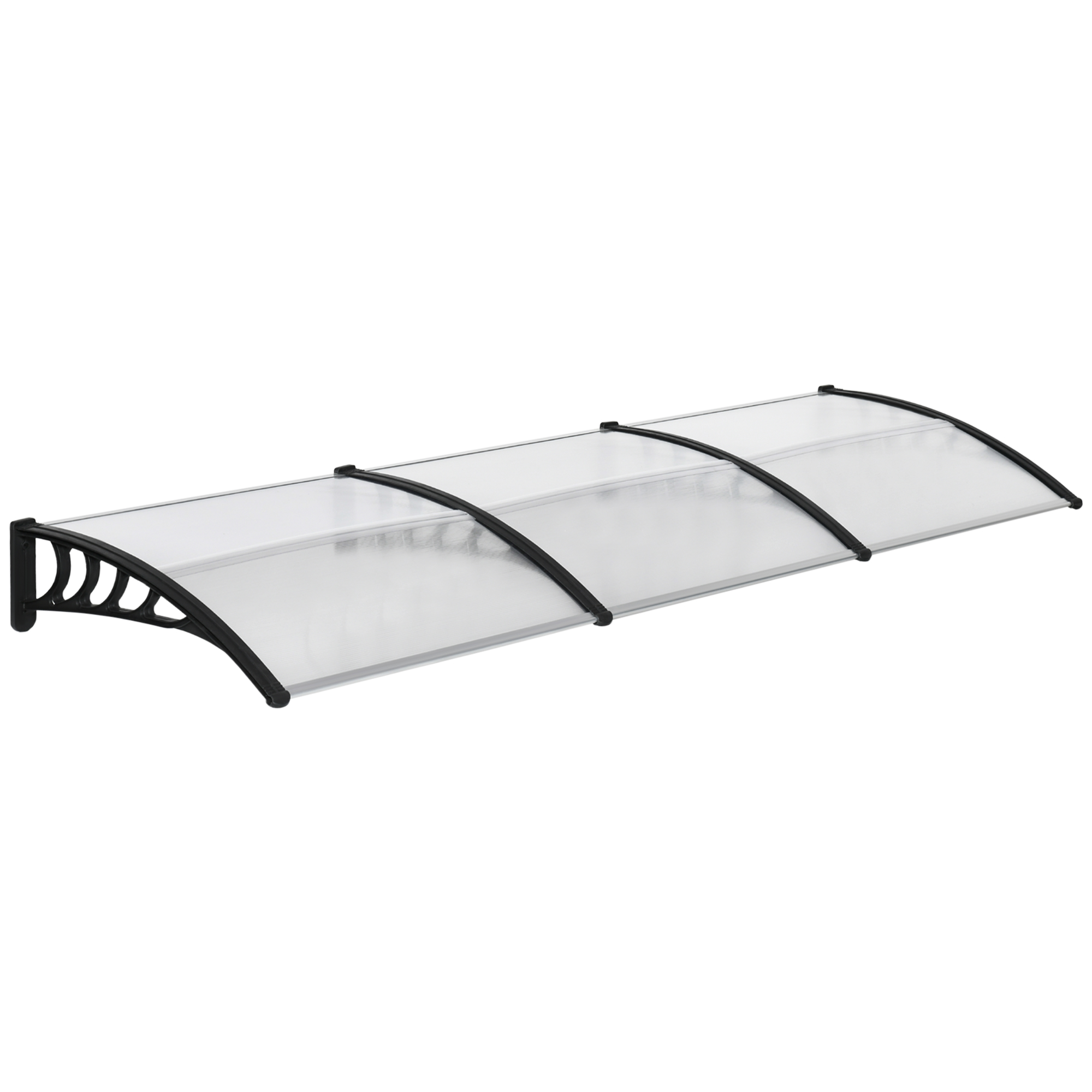 Outsunny Copertina de Exterior 300x 96cm din Policarbonat si Aluminiu | Aosom Ro Outsunny Copertina de Exterior 300x 96cm din Policarbonat si Aluminiu | Aosom Ro