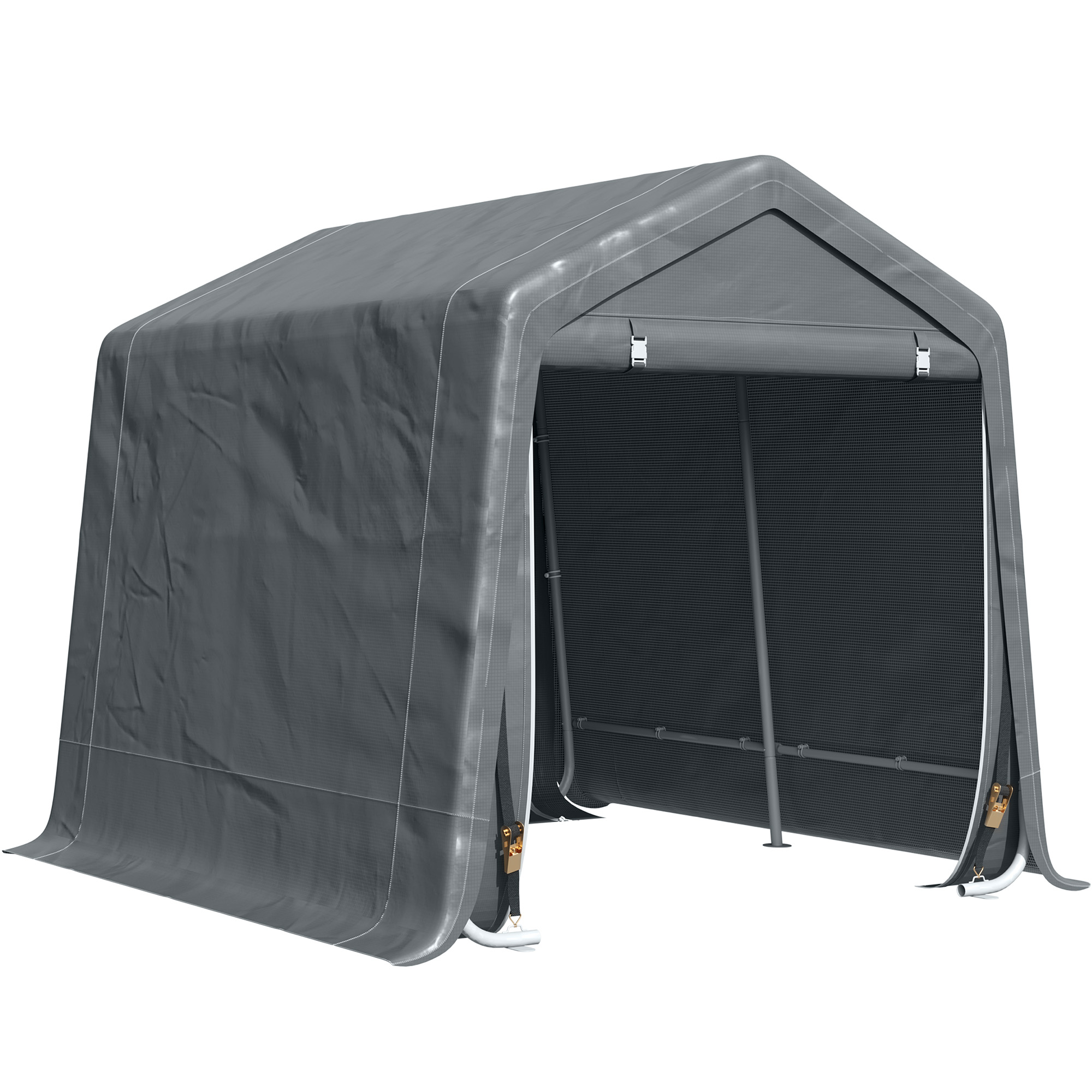 Outsunny Copertina pentru Masini, Motociclete si Biciclete, pentru exterior din Metal si Tesatura PE, Gri | Aosom Ro Outsunny Copertina pentru Masini, Motociclete si Biciclete, pentru exterior din Metal si Tesatura PE, Gri | Aosom Ro