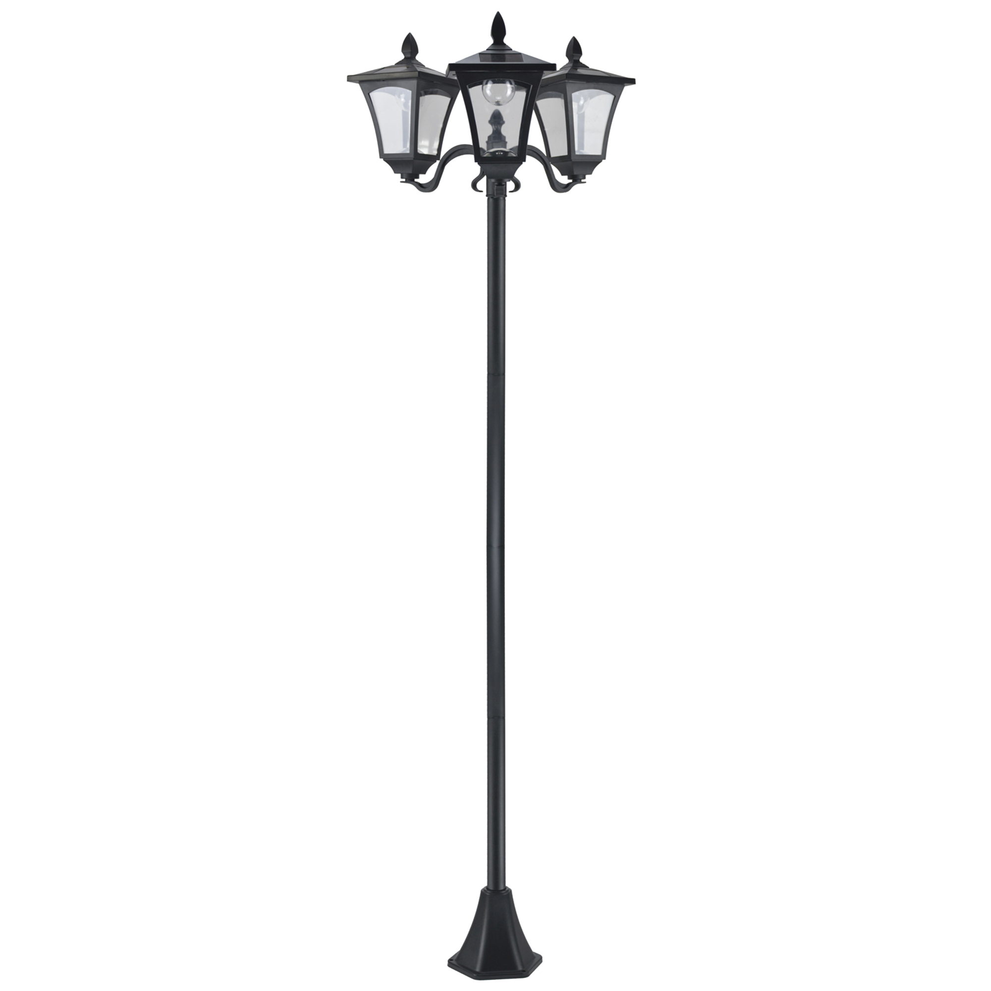 Outsunny Felinar de Grădină Led cu Energie Solară, 182.5 cm, Negru | Aosom Romania Outsunny Felinar de Grădină Led cu Energie Solară, 182.5 cm, Negru | Aosom Romania