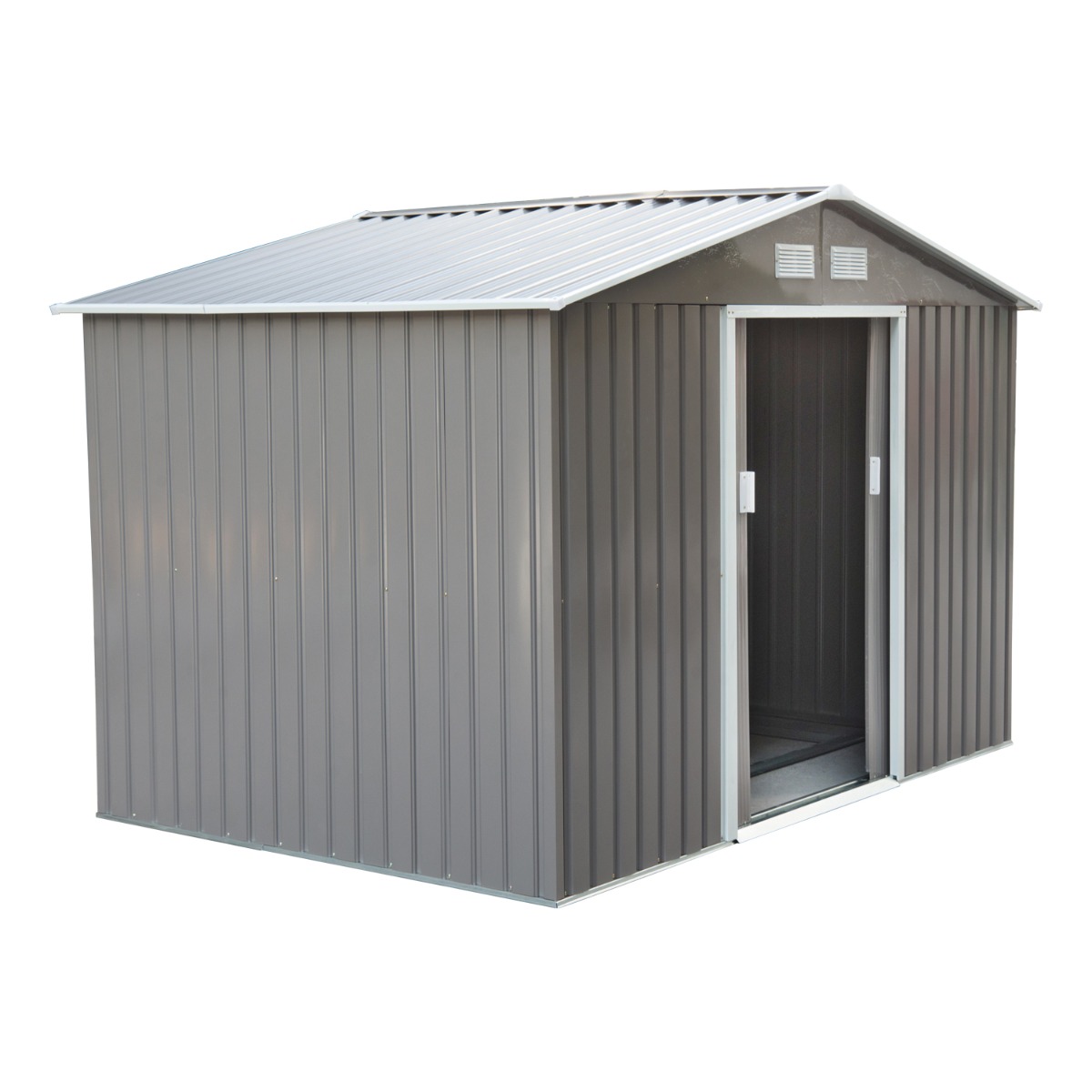 Outsunny magazie scule si unelte, casuta de gradina din fier, sopron pentru exterior 277x191x192 cm | Aosom RO Outsunny magazie scule si unelte, casuta de gradina din fier, sopron pentru exterior 277x191x192 cm | Aosom RO