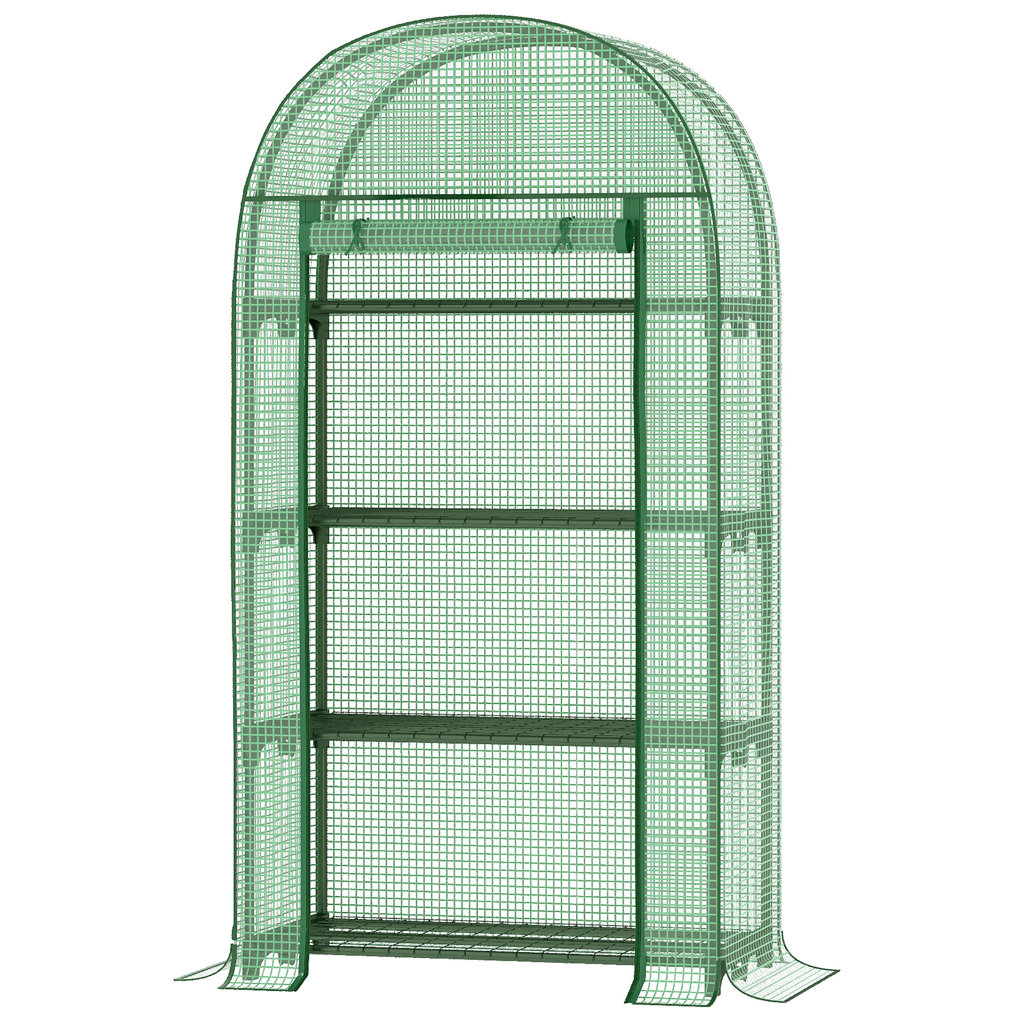 Outsunny sera de gradina, pentru plante, legume , fructe, protectia plantelor 80x49x160cm, verde | AOSOM RO Outsunny sera de gradina, pentru plante, legume , fructe, protectia plantelor 80x49x160cm, verde | AOSOM RO