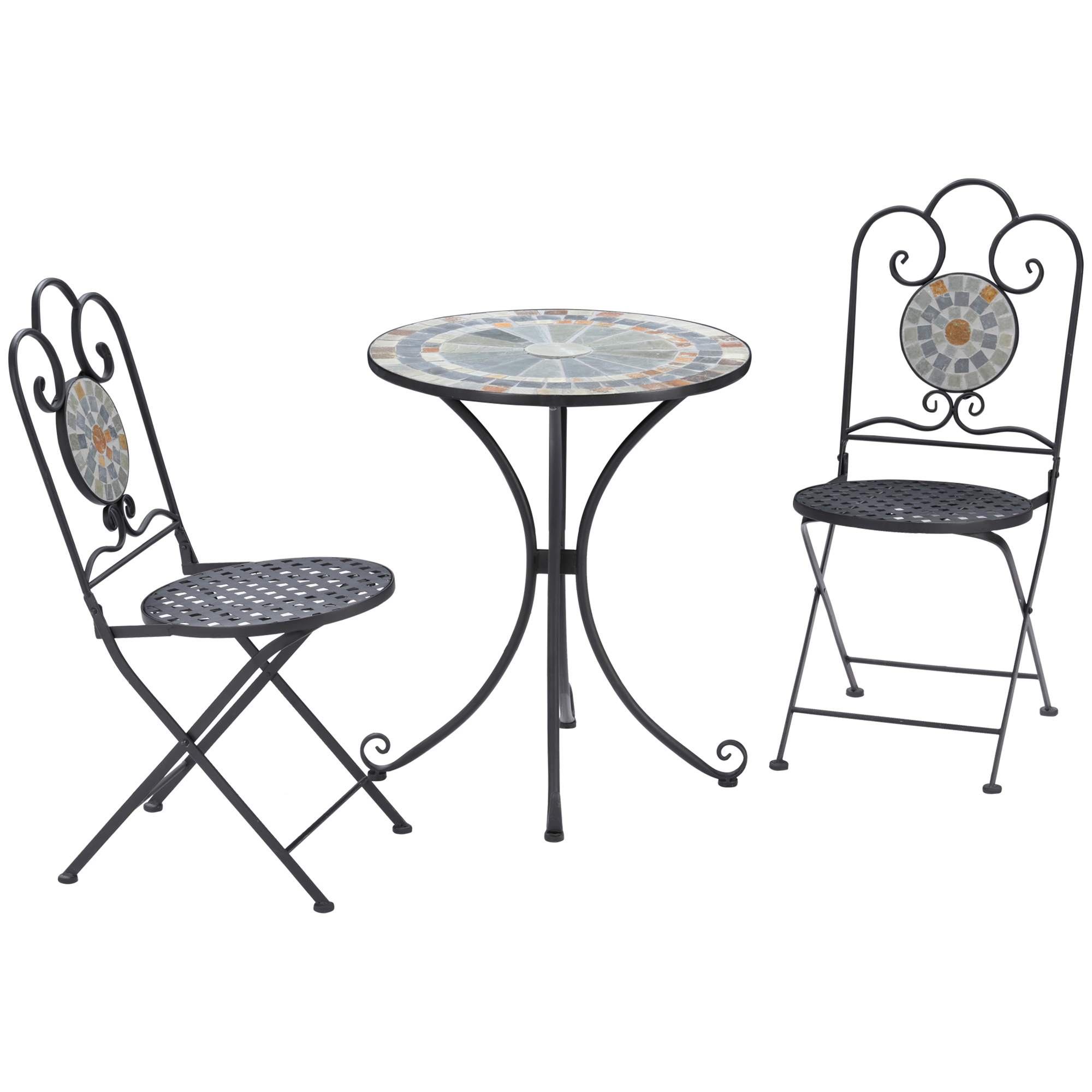 Outsunny Set Mobilier Exterior 3 Piese, Masa si Scaune Pliabile, Ideal pentru Patio sau Balcon, Ușor de Depozitat, Design Modern | Aosom Romania Outsunny Set Mobilier Exterior 3 Piese, Masa si Scaune Pliabile, Ideal pentru Patio sau Balcon, Ușor de Depozitat, Design Modern | Aosom Romania