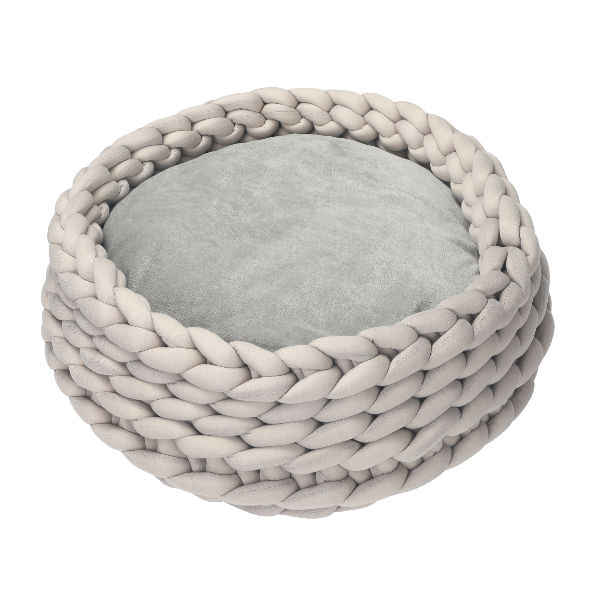 PawHut Culcuș Rotund Confortabil pentru Animale de Companie, Design Împletit, Ideal pentru Pisici și Câini Mici, Φ50x19cm | Aosom Romania PawHut Culcuș Rotund Confortabil pentru Animale de Companie, Design Împletit, Ideal pentru Pisici și Câini Mici, Φ50x19cm | Aosom Romania