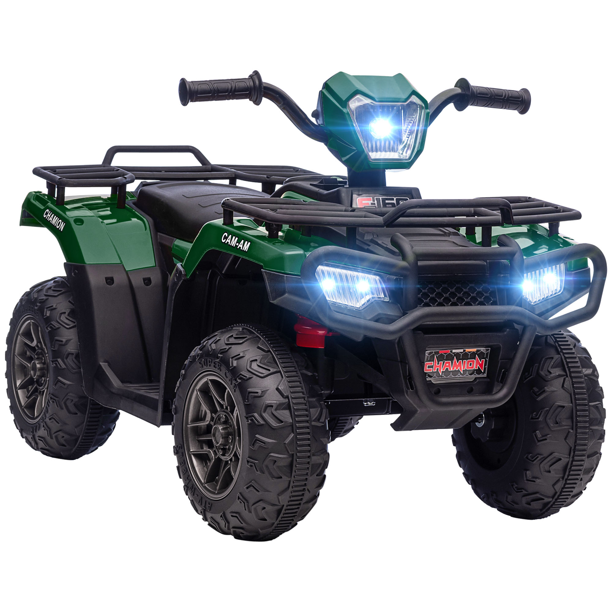 ATV electric copii, Ride-on, functii de mers inainte si inapoi, 12V, cu lumini | Aosom RO ATV electric copii, Ride-on, functii de mers inainte si inapoi, 12V, cu lumini | Aosom RO