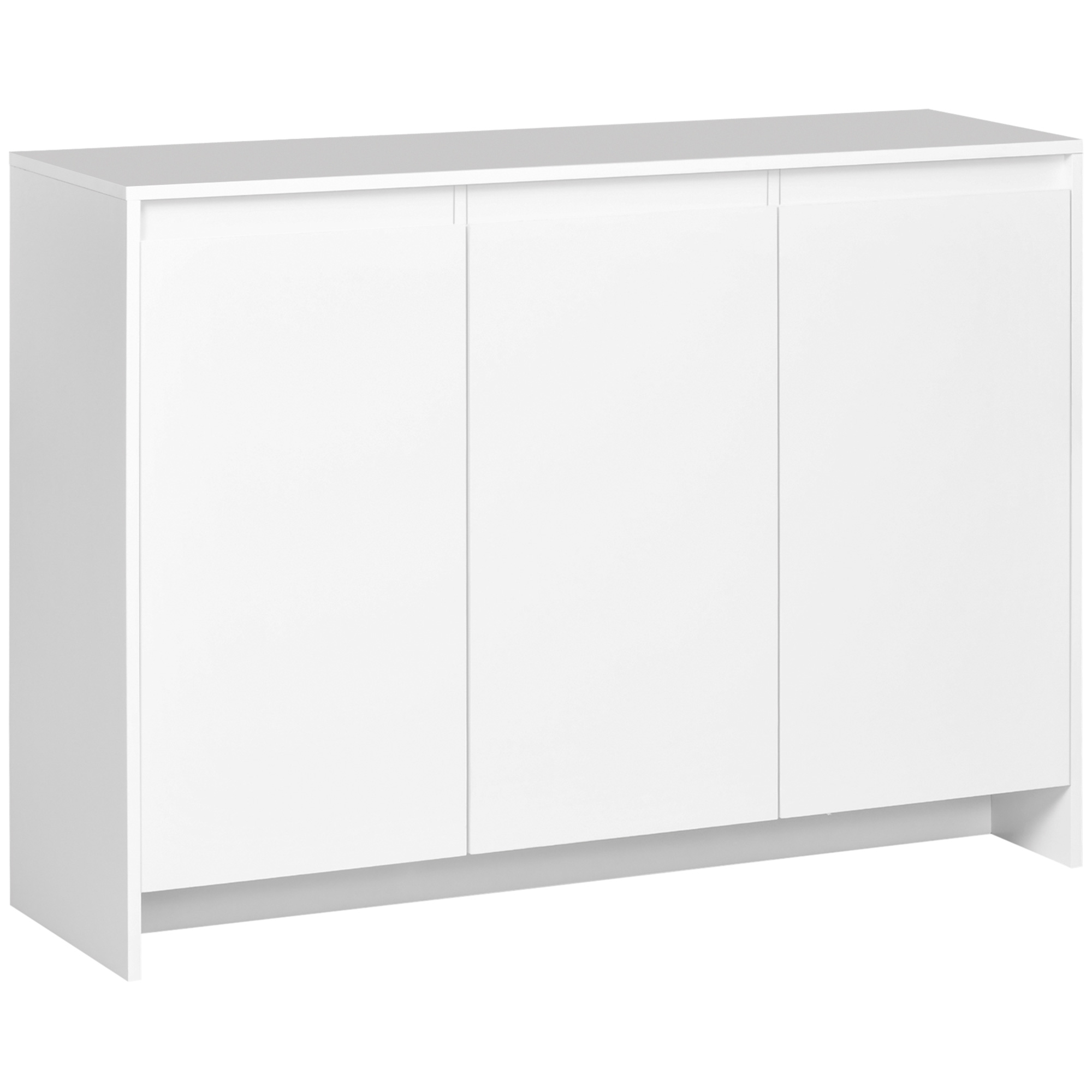 HOMCOM Bufet Modern cu 12 Rafturi, PAL, pentru Bucătărie, Sufragerie, Hol, 120x35x85 cm, Alb, Spațiu Amplu de Depozitare | Aosom Romania HOMCOM Bufet Modern cu 12 Rafturi, PAL, pentru Bucătărie, Sufragerie, Hol, 120x35x85 cm, Alb, Spațiu Amplu de Depozitare | Aosom Romania