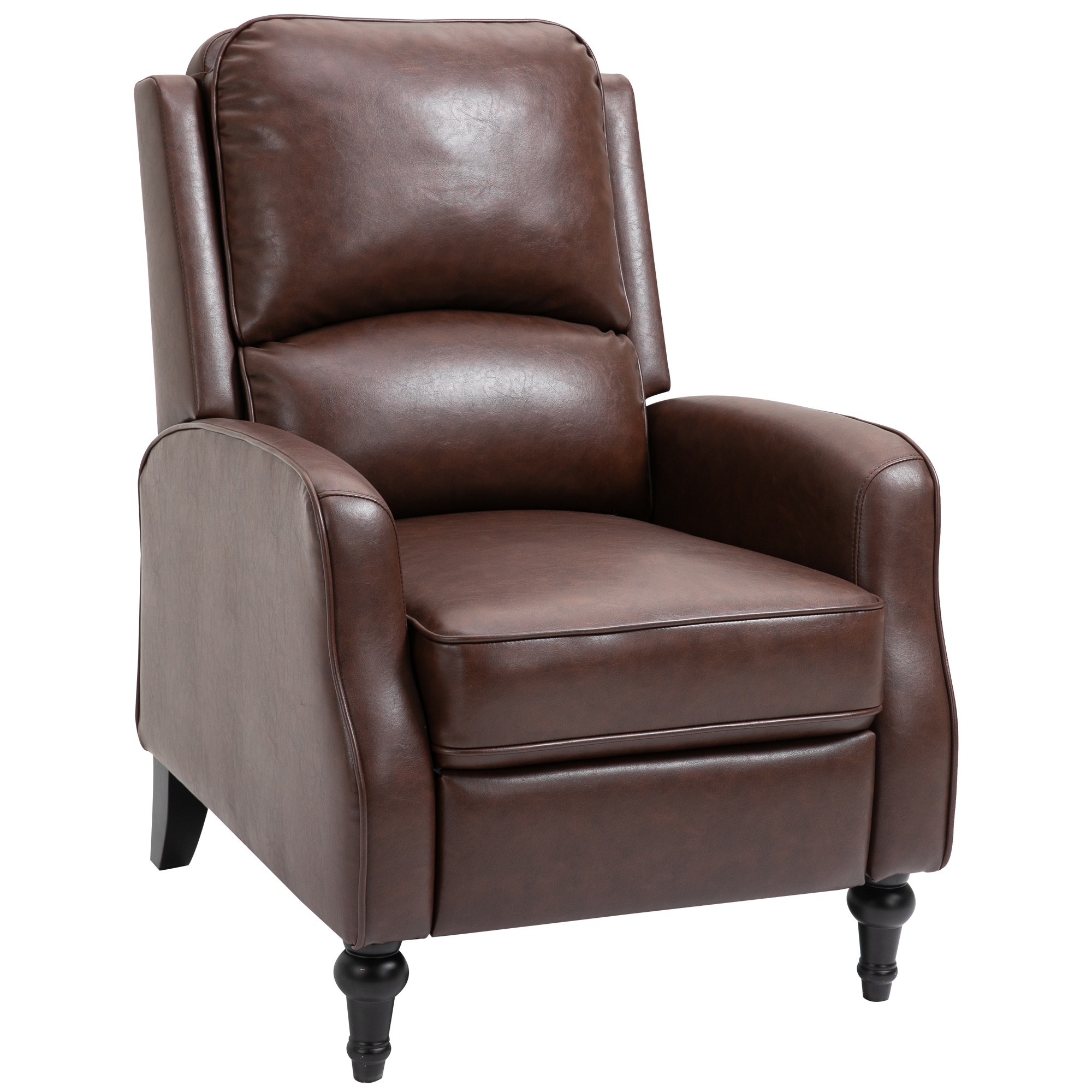 HOMCOM Fotoliu Relax Rabatabil 90° si 150° Manual pentru TV, sufragerie, camera, design modern din piele 73x86x104cm HOMCOM Fotoliu Relax Rabatabil 90° si 150° Manual pentru TV, sufragerie, camera, design modern din piele 73x86x104cm