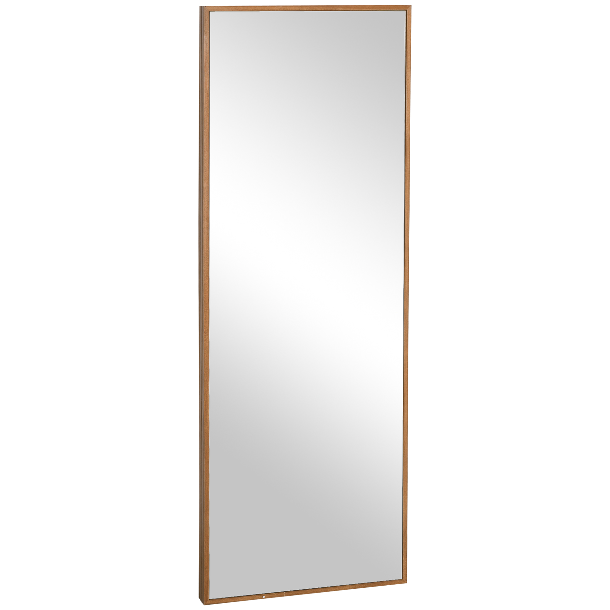 HOMCOM Oglindă Lungă din Lemn Design Natural, Montare Verticală/Orizontală, pentru Hol sau Dormitor, Maro | Aosom Romania HOMCOM Oglindă Lungă din Lemn Design Natural, Montare Verticală/Orizontală, pentru Hol sau Dormitor, Maro | Aosom Romania