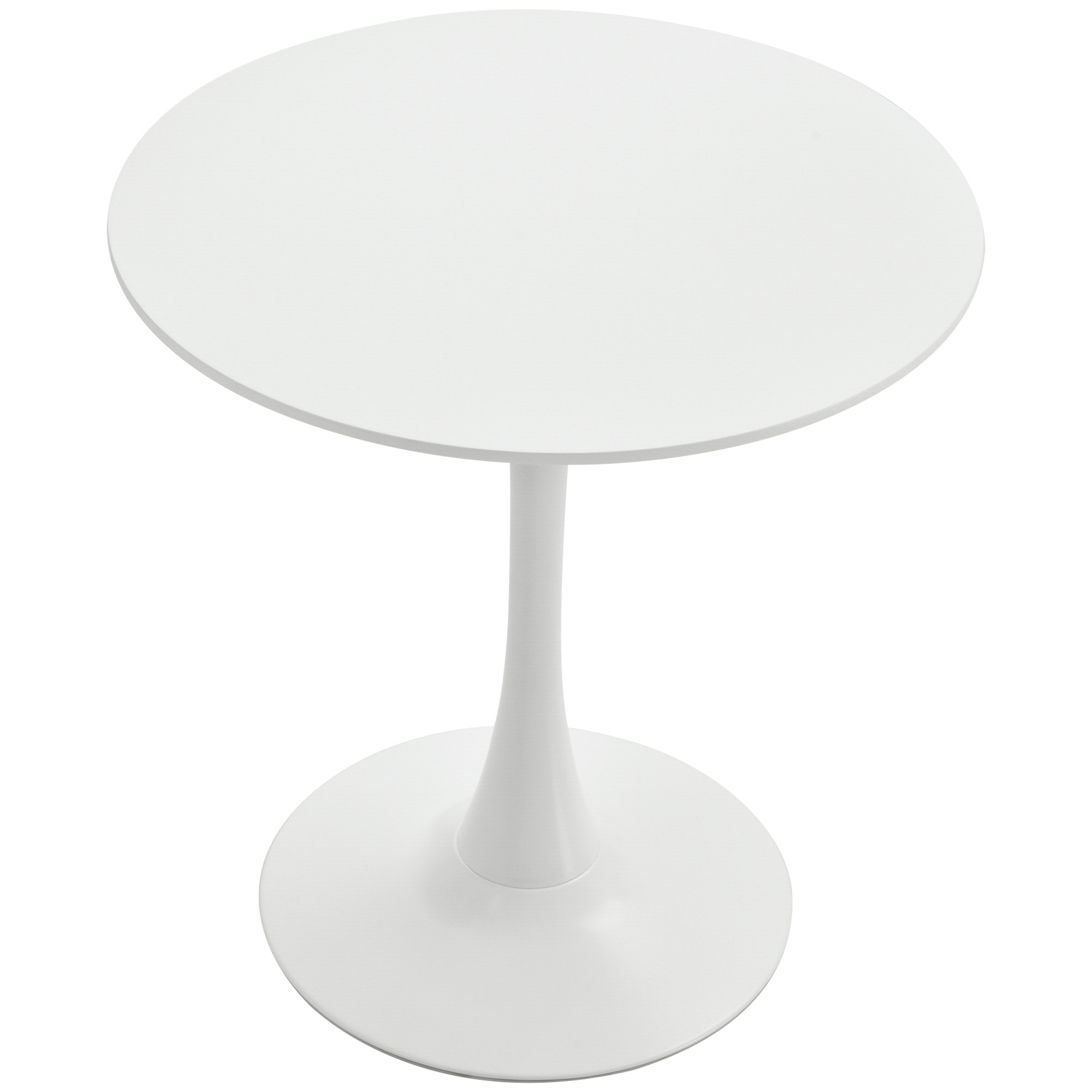 Masa de Cocktail HOMCOM Rotundă Minimalistă cu Bază din Metal Alb Design Modern 70x73 cm | Aosom Romania Masa de Cocktail HOMCOM Rotundă Minimalistă cu Bază din Metal Alb Design Modern 70x73 cm | Aosom Romania