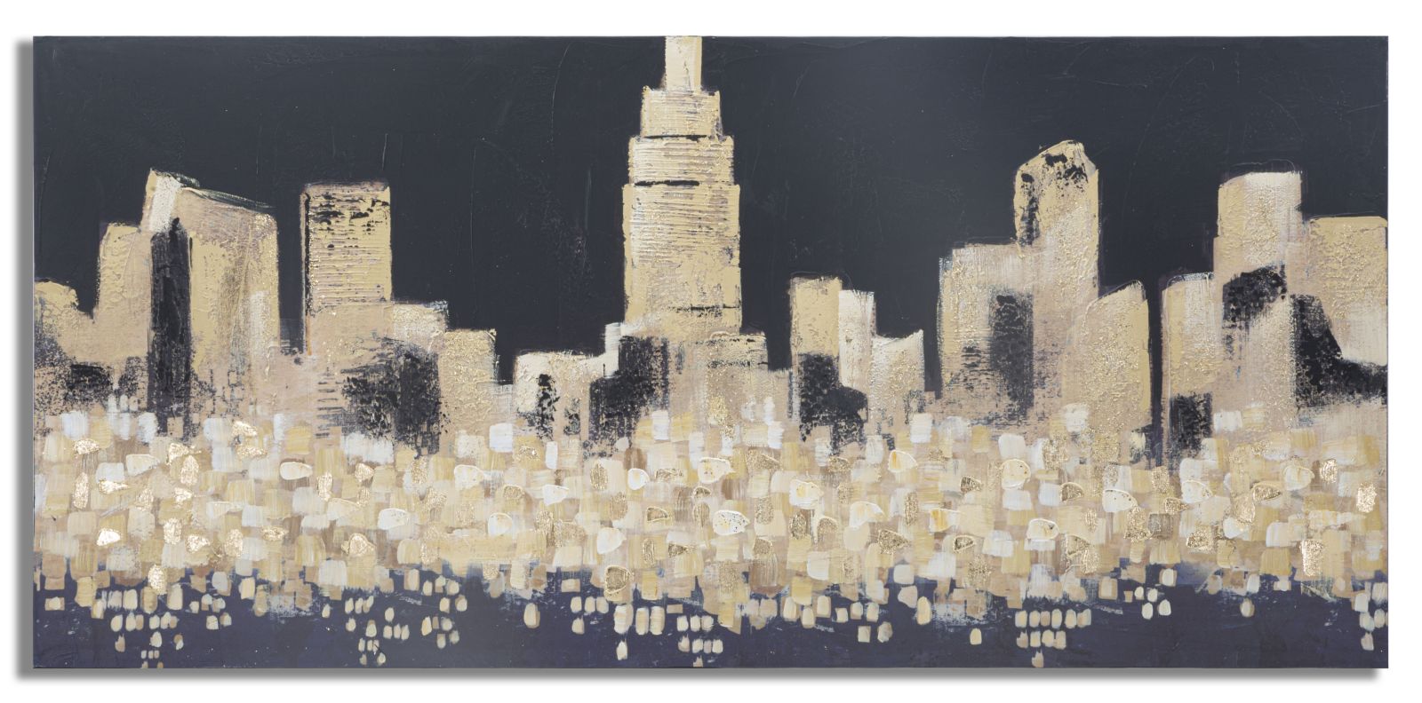 Mauro Ferretti Pictura Pe Panza Golden City Cm 150X3,8X70 Mauro Ferretti Pictura Pe Panza Golden City Cm 150X3,8X70