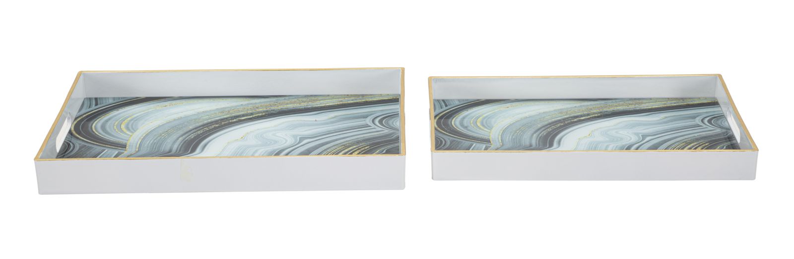 Mauro Ferretti Set De Tavite Marmura Alba Cm 40X30X4-35X25X3,5 Mauro Ferretti Set De Tavite Marmura Alba Cm 40X30X4-35X25X3,5