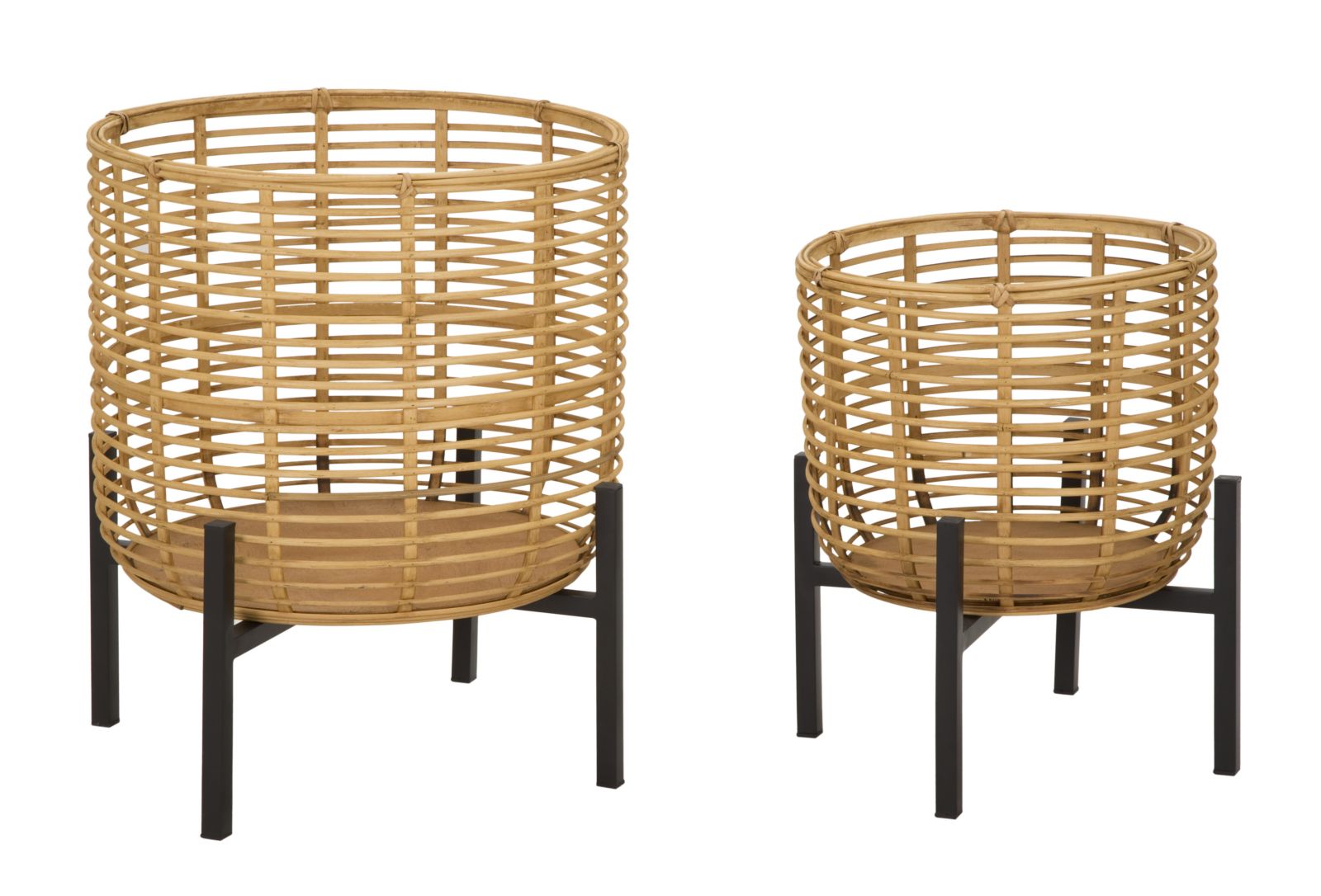 Mauro Ferretti Set Suport De Flori Rattan Cm Ø 41X47-33X39 Mauro Ferretti Set Suport De Flori Rattan Cm Ø 41X47-33X39