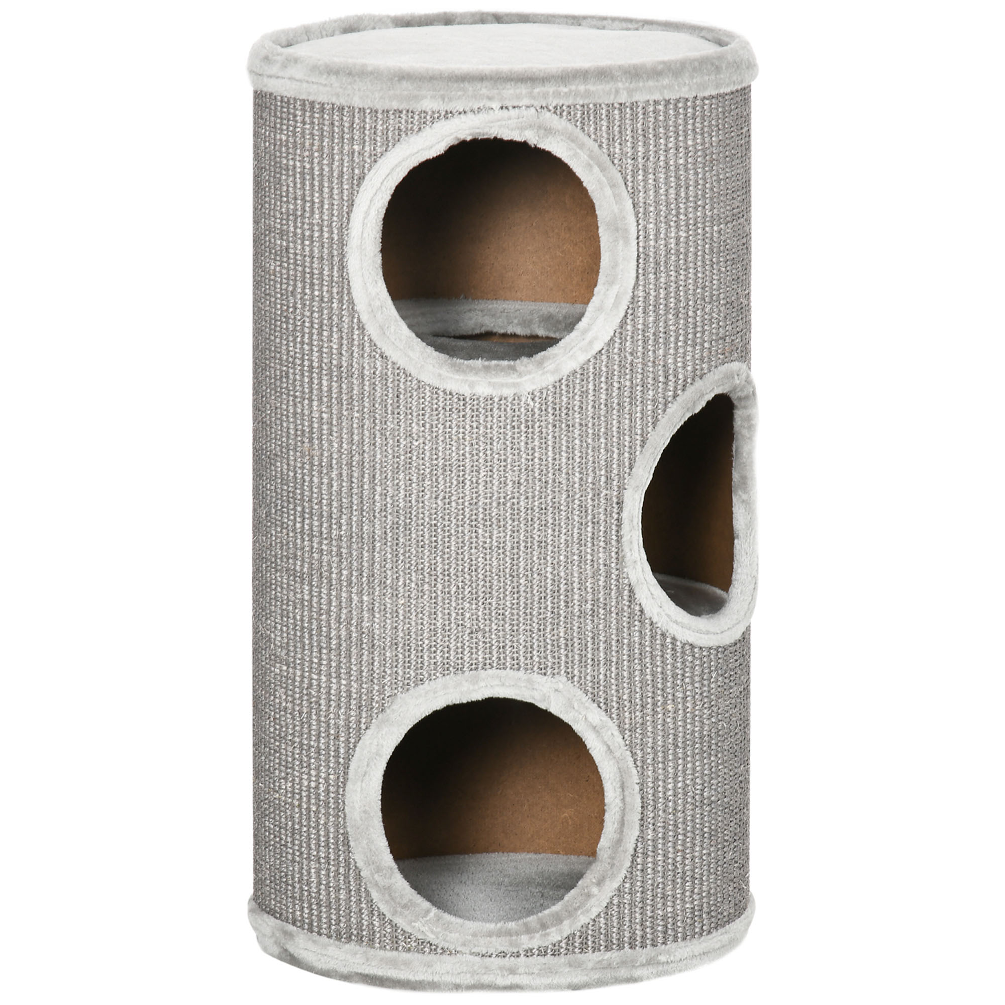 PawHut Turn Sisal pentru Pisici, Ansamblu cu Platforme Înveliș Moale, Φ38x70 cm, Gri | Aosom Romania PawHut Turn Sisal pentru Pisici, Ansamblu cu Platforme Înveliș Moale, Φ38x70 cm, Gri | Aosom Romania