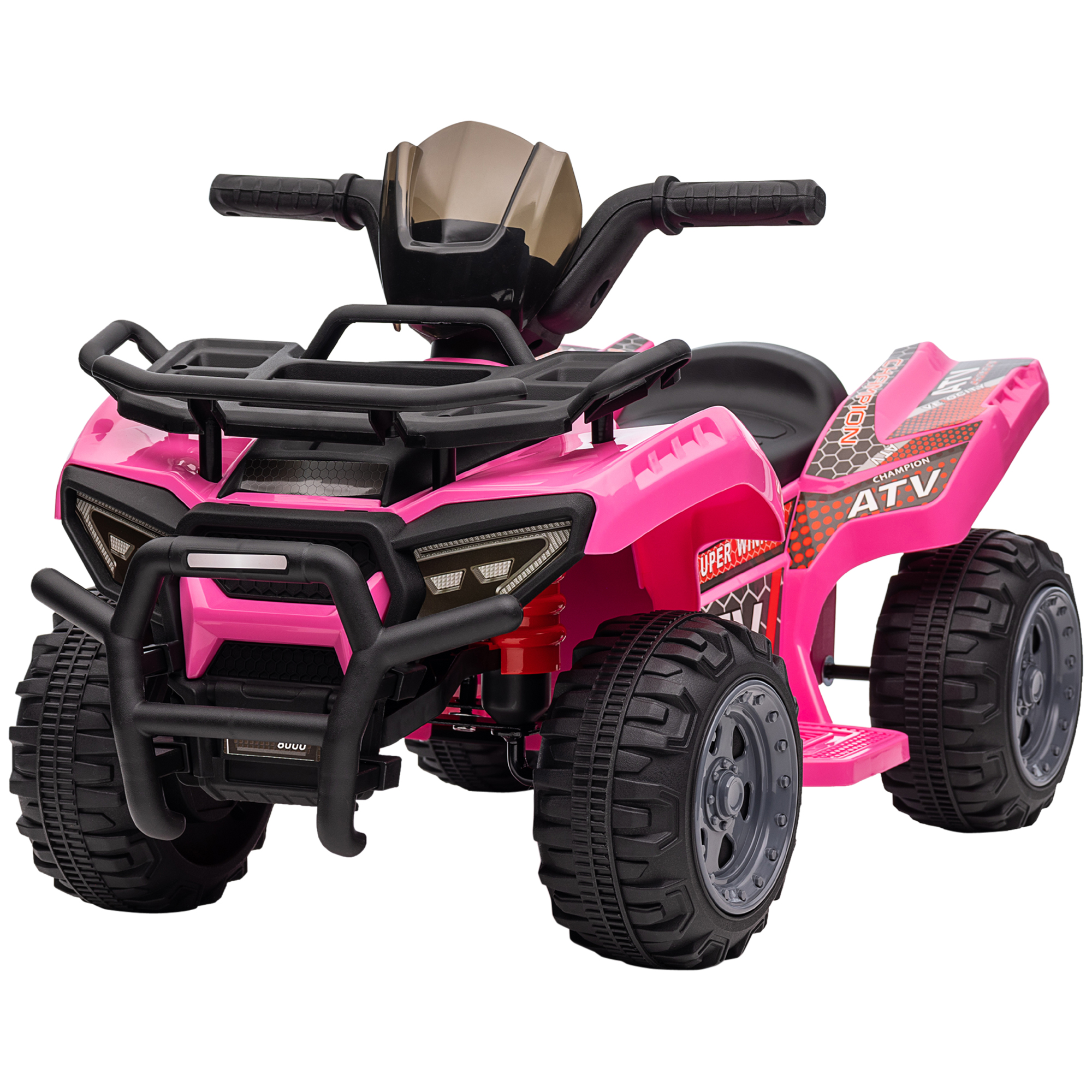 HOMCOM ATV Eletric pentru Copii 18-36 Luni cu Baterie Reincarcabila 6V, Mini ATV pentru Copii din Metal si PP, 70x42x45 cm, Roz HOMCOM ATV Eletric pentru Copii 18-36 Luni cu Baterie Reincarcabila 6V, Mini ATV pentru Copii din Metal si PP, 70x42x45 cm, Roz