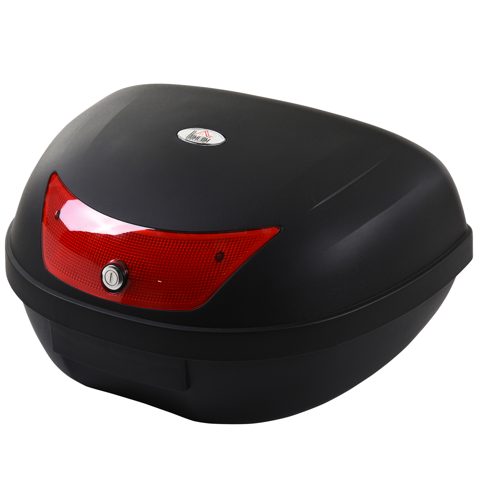 HOMCOM Cutie de Depozitare pentru Cască de Motocicletă, 48L, Rezistentă la Apă, cu 2 Chei, PP, Negru, 59x43x33cm | Aosom Romania HOMCOM Cutie de Depozitare pentru Cască de Motocicletă, 48L, Rezistentă la Apă, cu 2 Chei, PP, Negru, 59x43x33cm | Aosom Romania