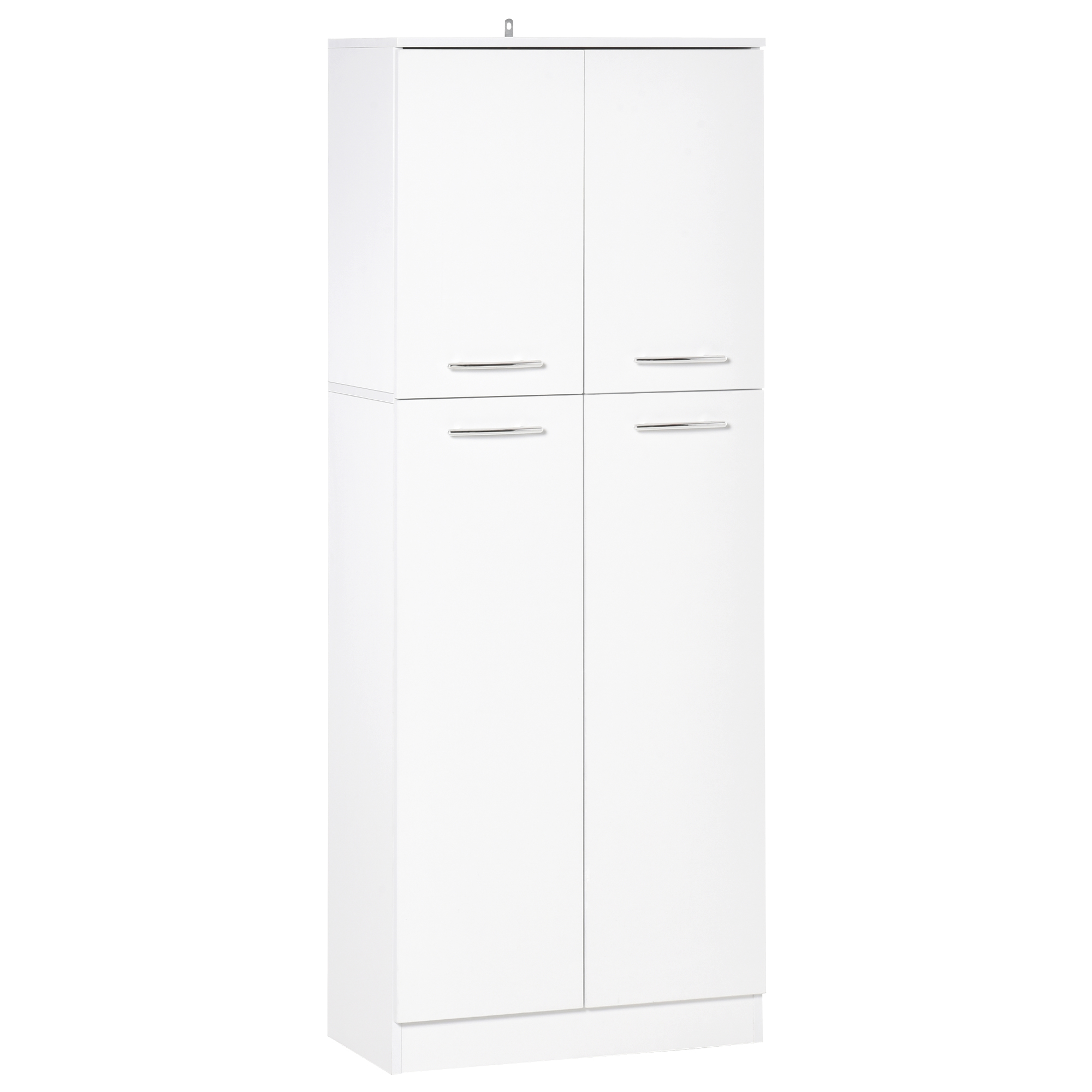 HOMCOM Dulap pentru Spații Mici, 2 Compartimente, Rafturi Ajustabile, 59x31x155 cm, Design Modern, Alb | Aosom Romania HOMCOM Dulap pentru Spații Mici, 2 Compartimente, Rafturi Ajustabile, 59x31x155 cm, Design Modern, Alb | Aosom Romania