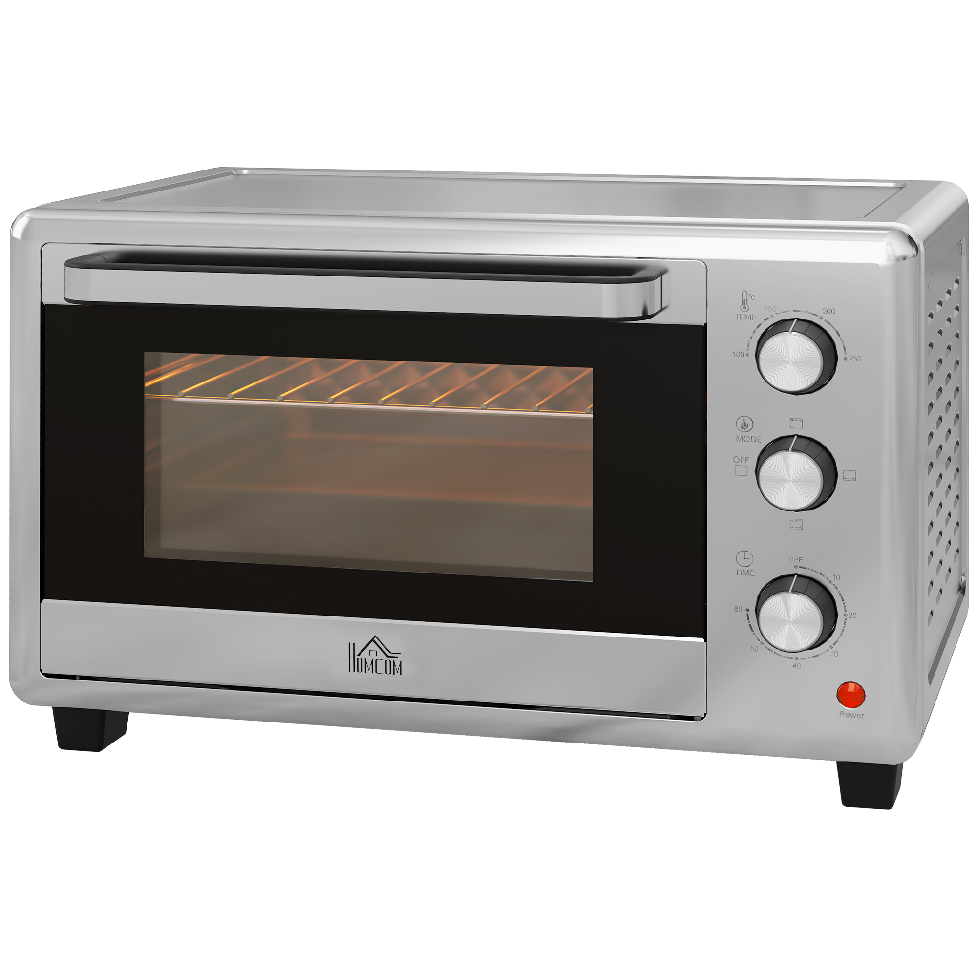 HOMCOM Mini Cuptor Electric cu Convectie 30L pentru Bucătărie Blat Temperatură Ajustabilă 1600W Accesorii Incluse | Aosom Romania HOMCOM Mini Cuptor Electric cu Convectie 30L pentru Bucătărie Blat Temperatură Ajustabilă 1600W Accesorii Incluse | Aosom Romania