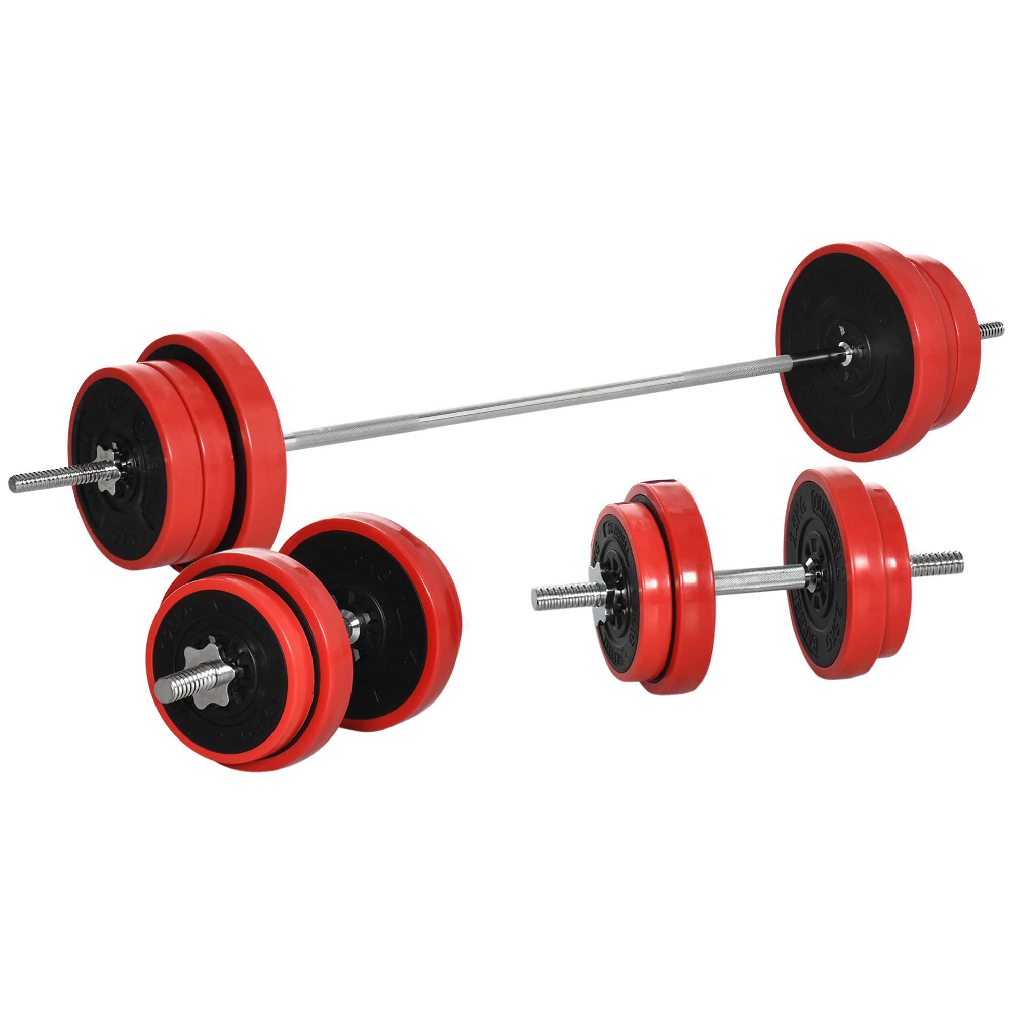 HOMCOM Set Haltere 65KG Ajustabile pentru Antrenament Complet al Corpului Greutăți Reglabile Negru | Aosom Romania HOMCOM Set Haltere 65KG Ajustabile pentru Antrenament Complet al Corpului Greutăți Reglabile Negru | Aosom Romania