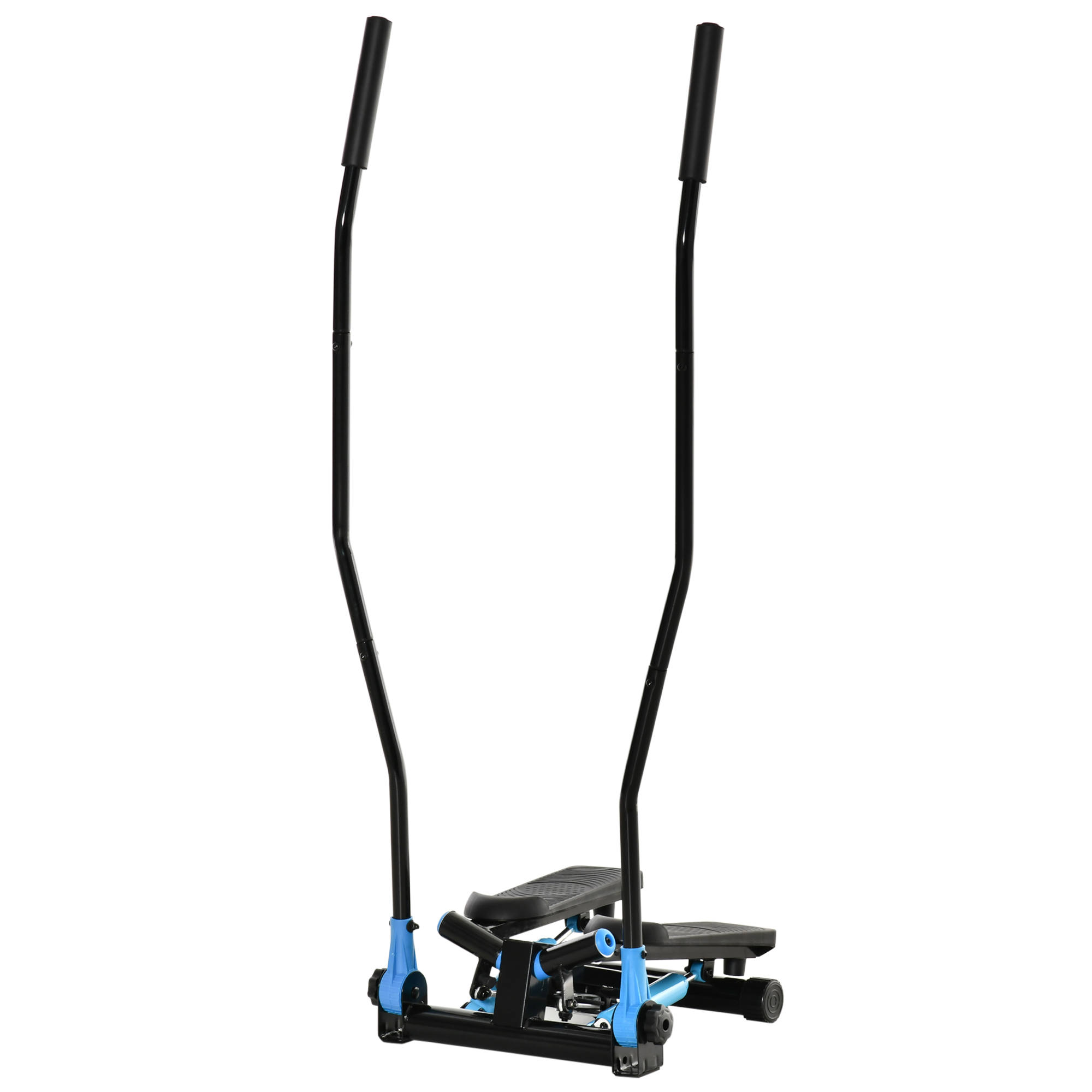 HOMCOM Stepper cu rasucire, aparat de exercitii cardio cu benzi elastice si maner, ecran LCD pentru sala de gimnastica, birou acasa, albastru HOMCOM Stepper cu rasucire, aparat de exercitii cardio cu benzi elastice si maner, ecran LCD pentru sala de gimnastica, birou acasa, albastru