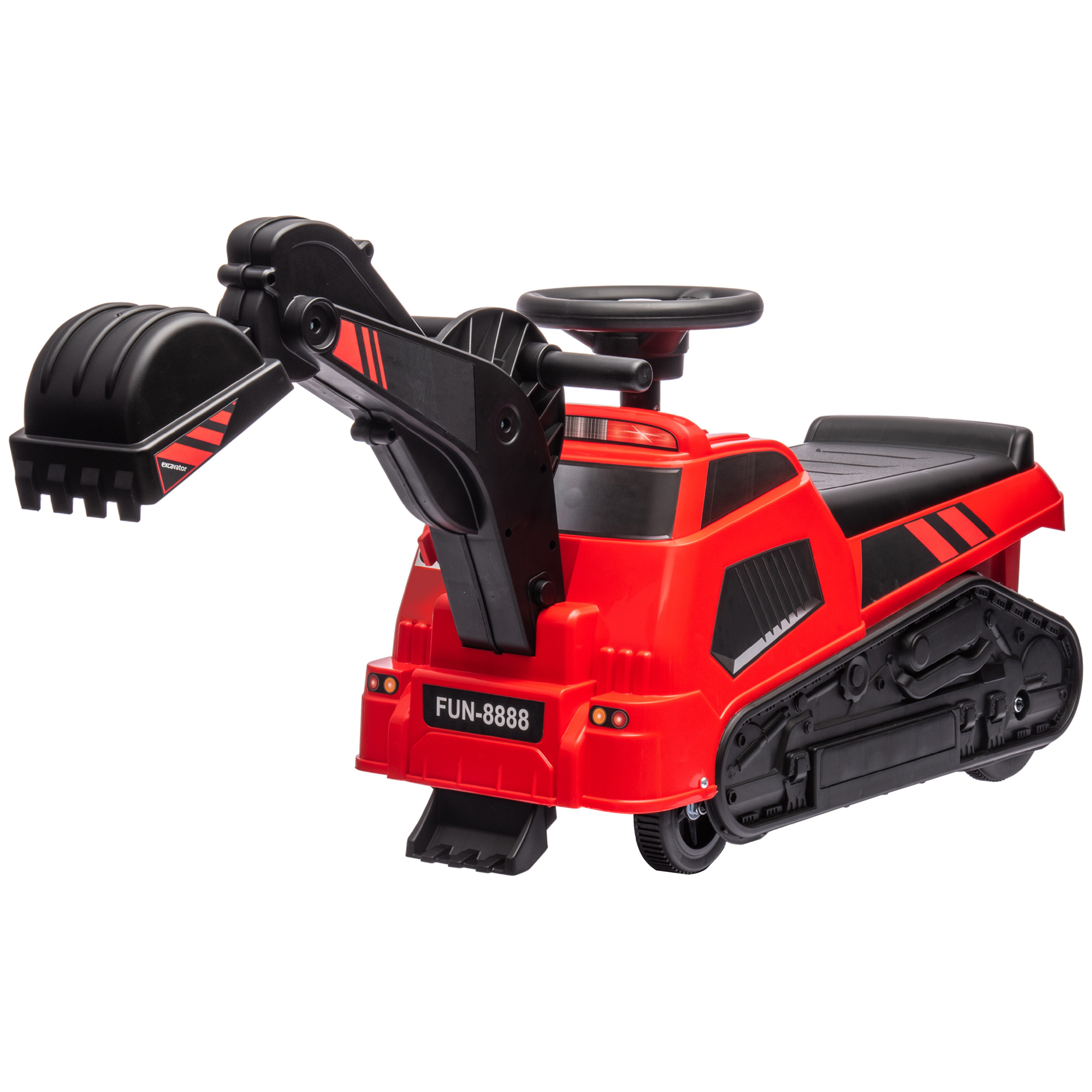 HOMCOM Tractor de Jucărie 3 în 1 Excavator Buldozer Mașină de Asfaltat 100x43x48.5cm | Aosom Romania HOMCOM Tractor de Jucărie 3 în 1 Excavator Buldozer Mașină de Asfaltat 100x43x48.5cm | Aosom Romania