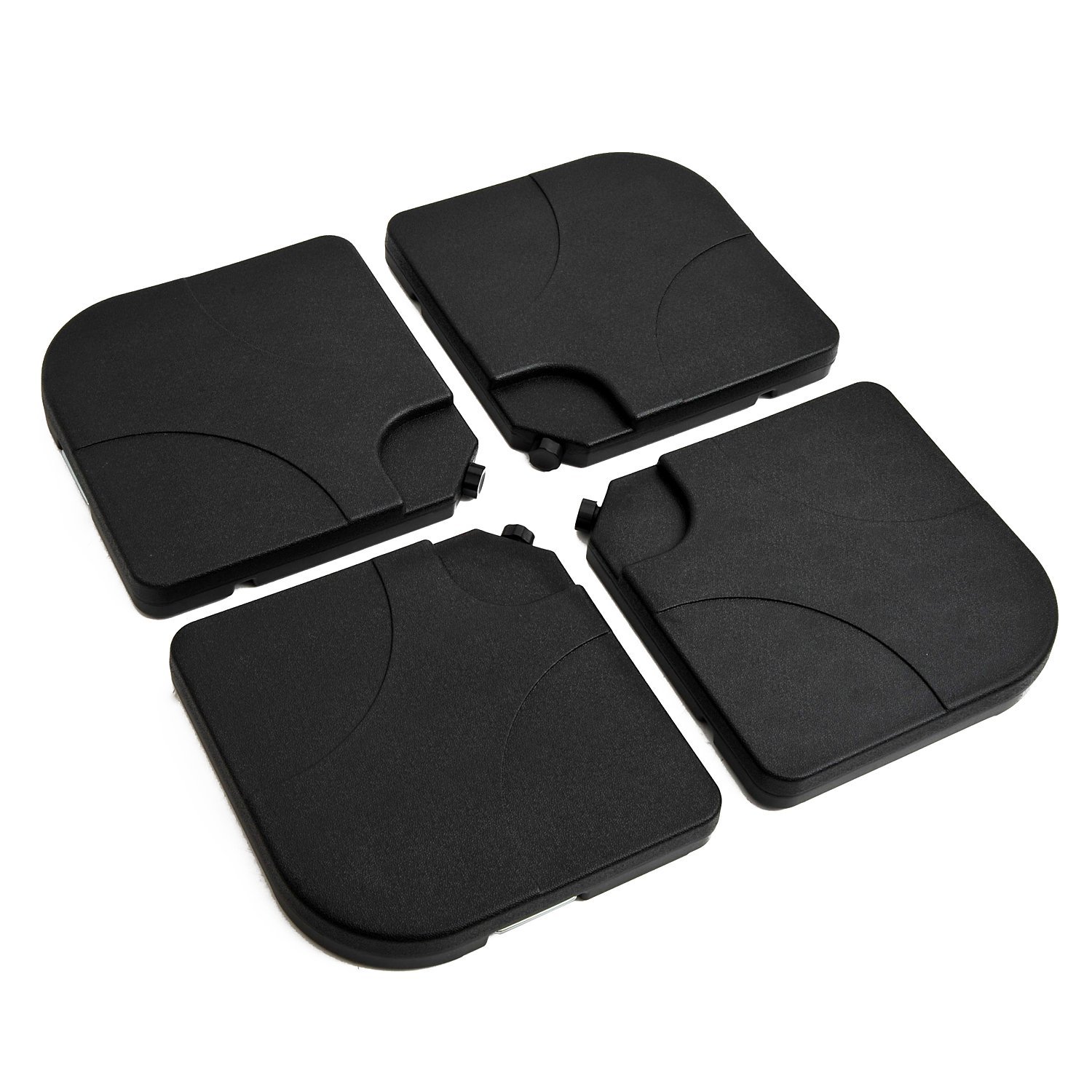 Outsunny Set de 4 Baze Umbrelă de Grădină din Plastic Rezistent la Apă 50x50x7.5cm pentru Stabilitate | Aosom Romania Outsunny Set de 4 Baze Umbrelă de Grădină din Plastic Rezistent la Apă 50x50x7.5cm pentru Stabilitate | Aosom Romania