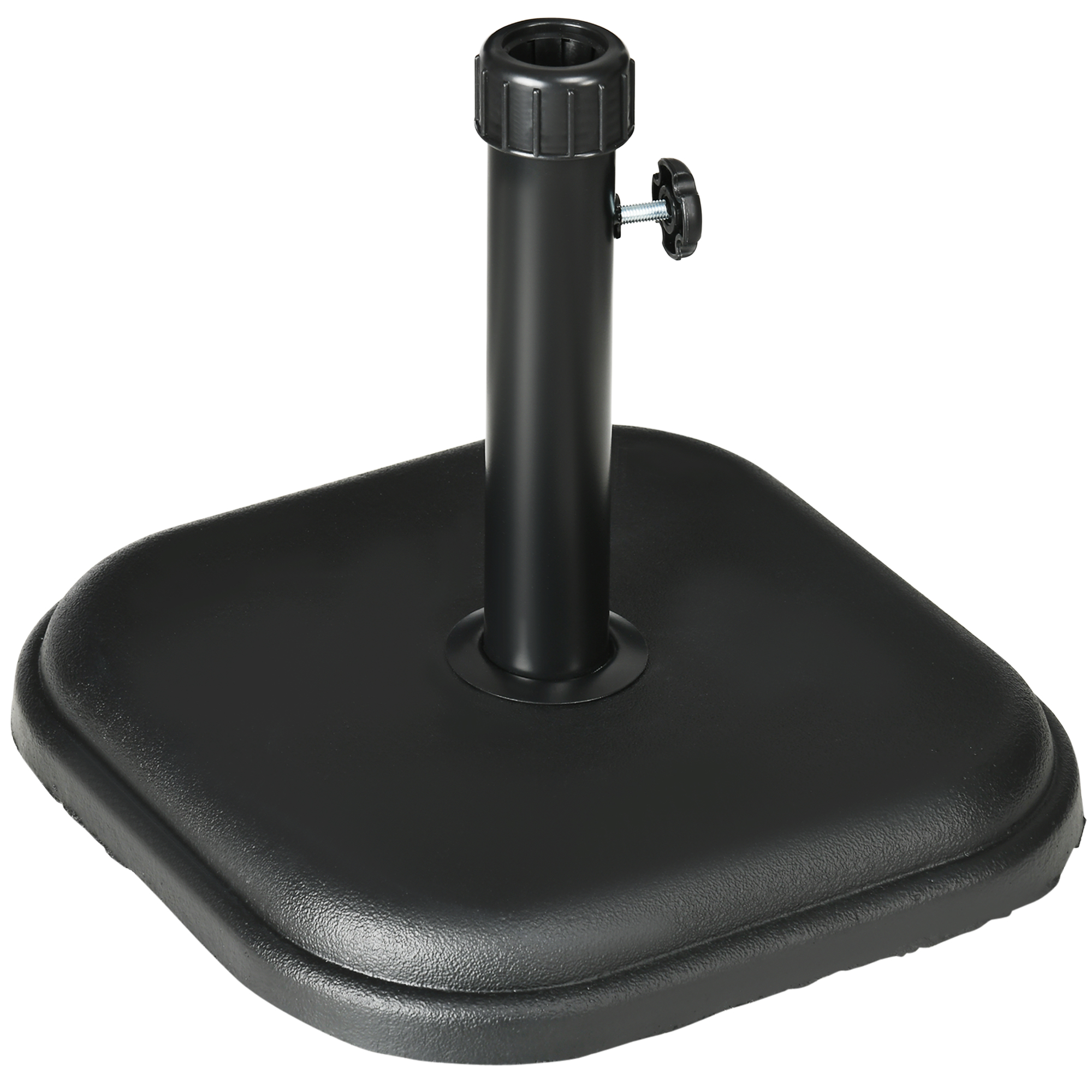 Outsunny Suport Umbrelă de Grădină din Beton 11kg, Bază Pătrată Stabilă pentru Umbrelă Masa Exterior, Negru | Aosom Romania Outsunny Suport Umbrelă de Grădină din Beton 11kg, Bază Pătrată Stabilă pentru Umbrelă Masa Exterior, Negru | Aosom Romania
