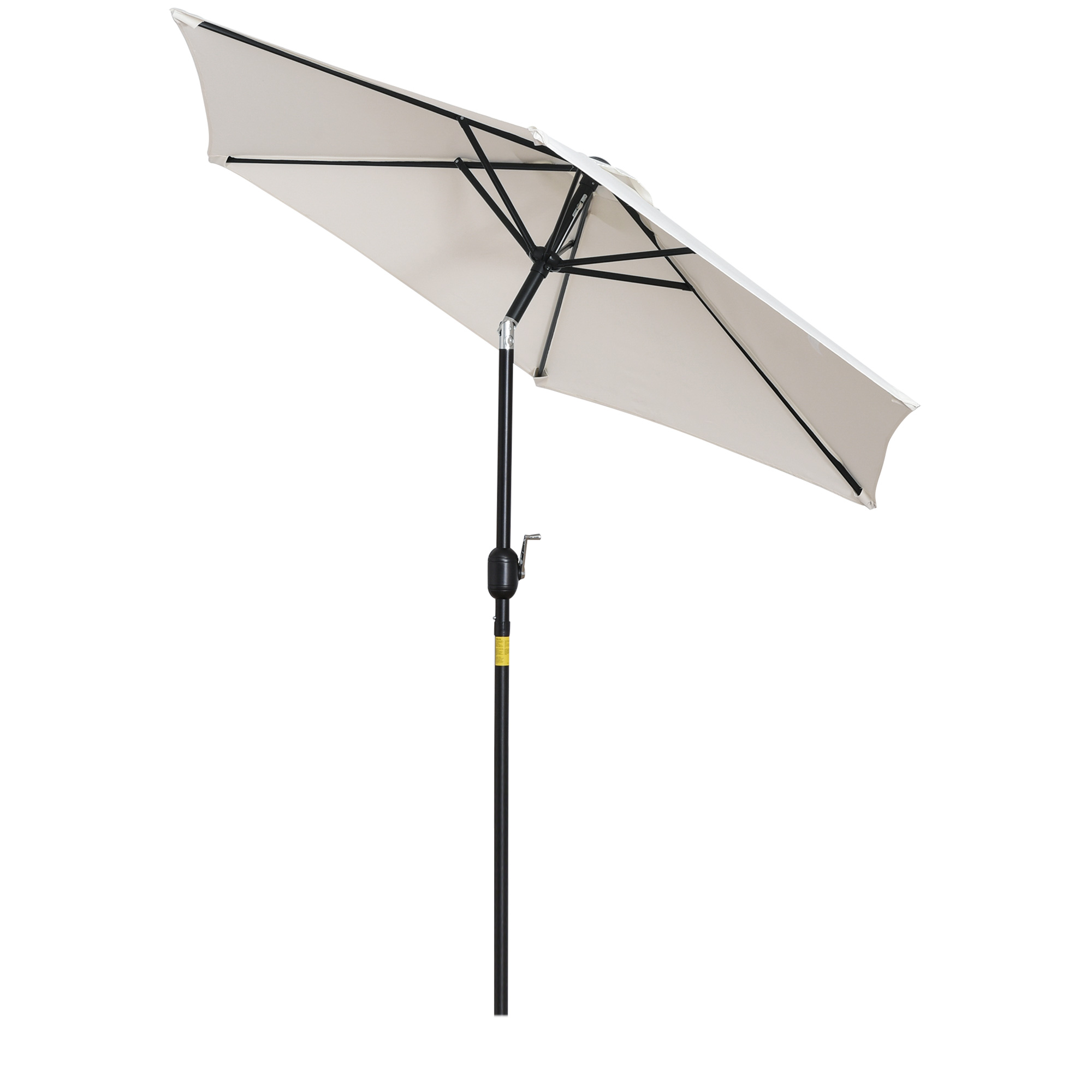 Outsunny Umbrelă de Grădină Reglabilă, din Oțel, Alb Crem, Φ227cm | Aosom Romania Outsunny Umbrelă de Grădină Reglabilă, din Oțel, Alb Crem, Φ227cm | Aosom Romania