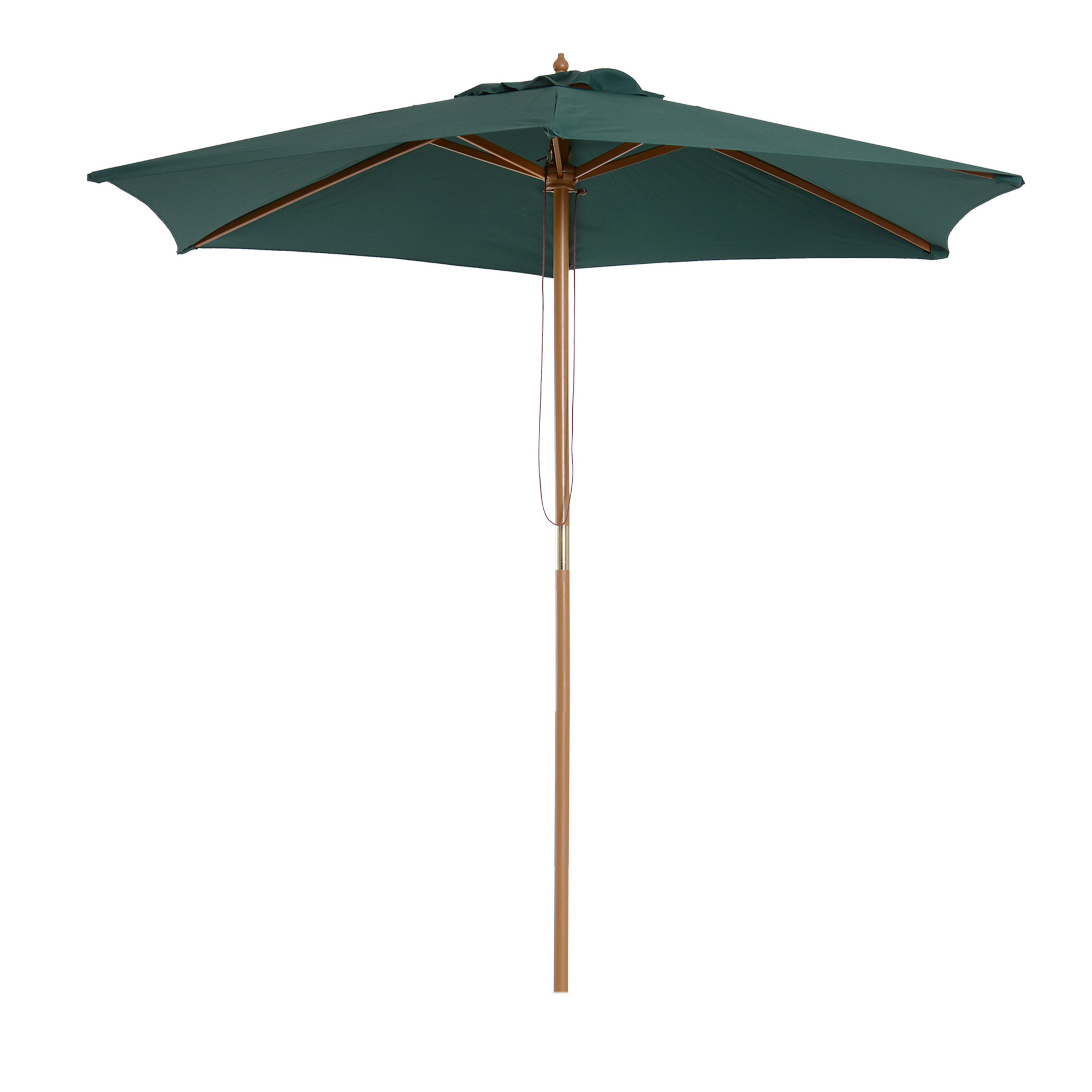 Outsunny Umbrelă din Lemn pentru Grădină, Rezistentă la UV, Ușor de Utilizat, Verde, Ø2.5m | Aosom Romania Outsunny Umbrelă din Lemn pentru Grădină, Rezistentă la UV, Ușor de Utilizat, Verde, Ø2.5m | Aosom Romania