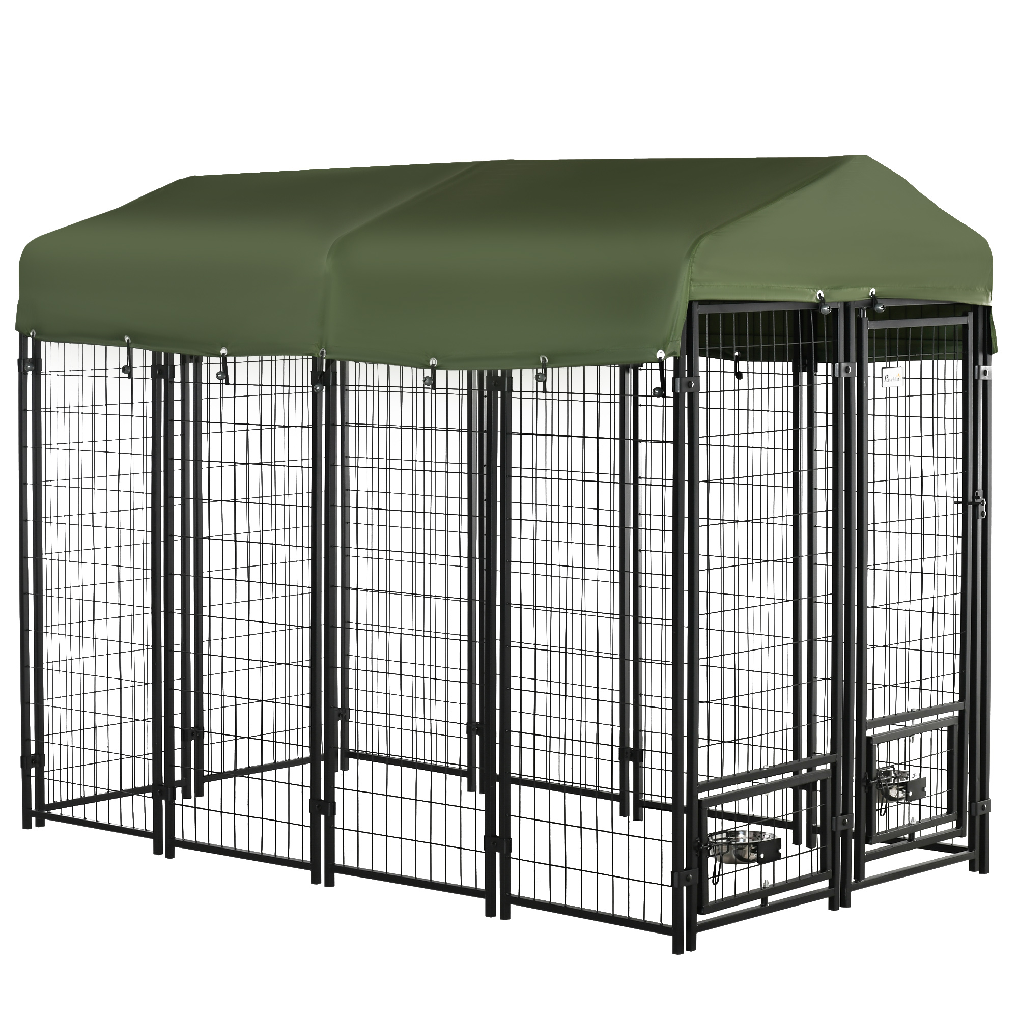 PawHut Canisa Aer Liber Lada Blocare Animale Companie Gard Sârmă Sudată Oțel Acoperiș Protecție | Aosom Romania PawHut Canisa Aer Liber Lada Blocare Animale Companie Gard Sârmă Sudată Oțel Acoperiș Protecție | Aosom Romania