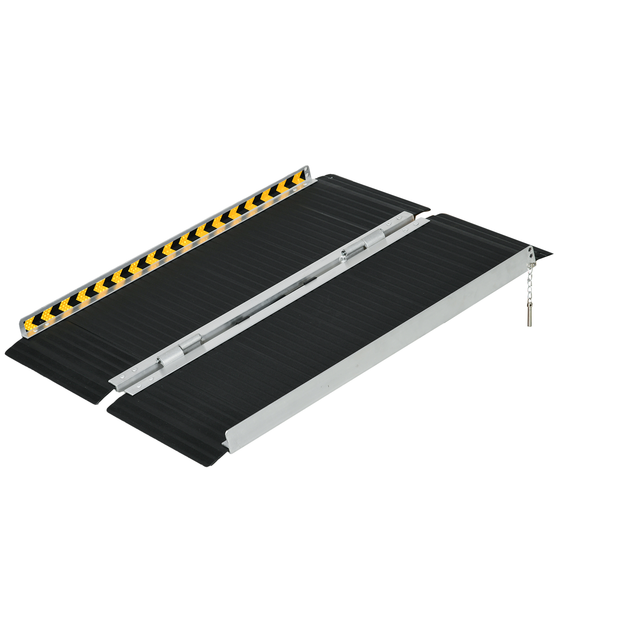 Rampă HOMCOM pentru Scaune cu Rotile, Pliabilă, din Aluminiu, Suportă 272KG, 122Lx73l cm | Aosom Romania Rampă HOMCOM pentru Scaune cu Rotile, Pliabilă, din Aluminiu, Suportă 272KG, 122Lx73l cm | Aosom Romania