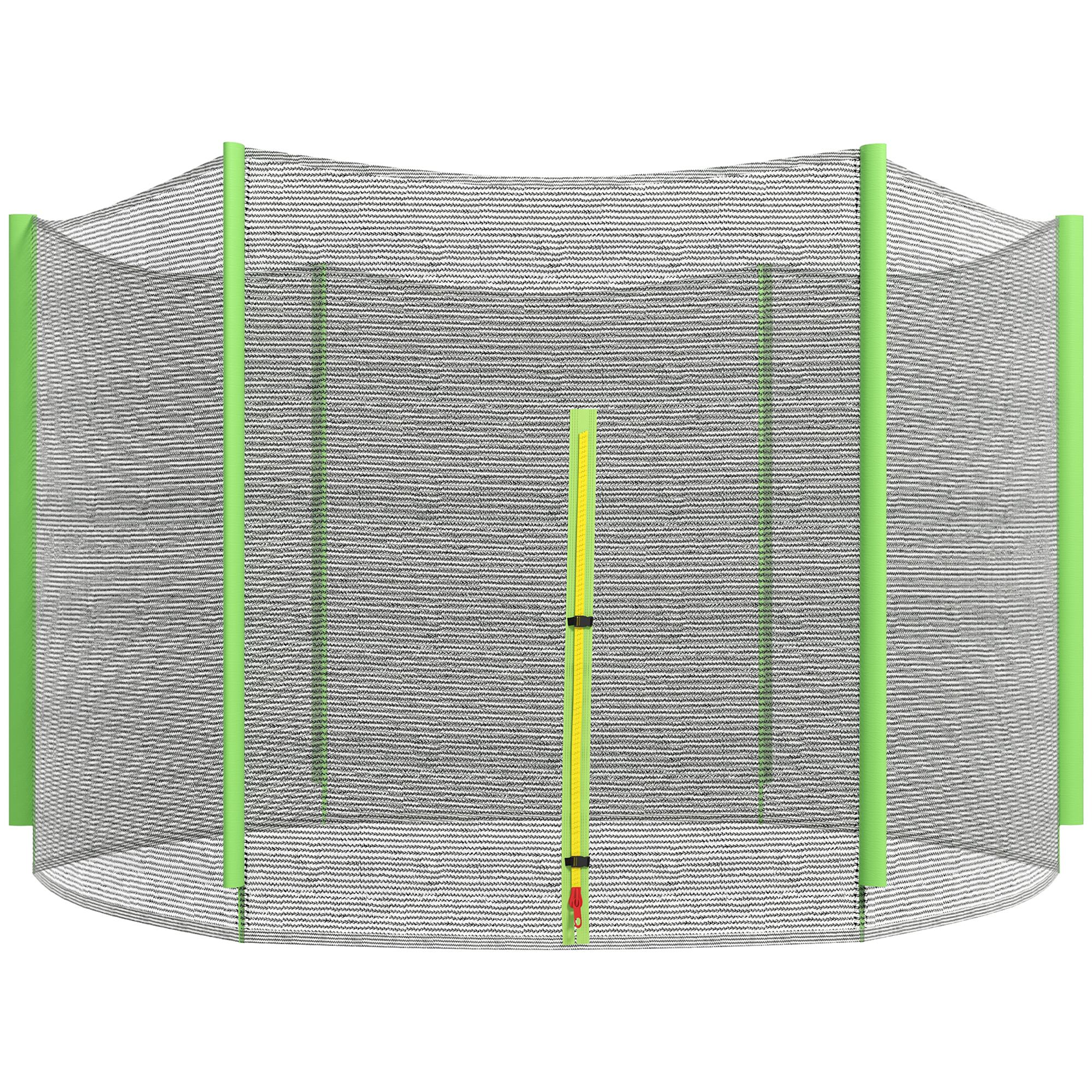 SPORTNOW Plasă Protecție Trambulină Rotundă 244cm cu 6 Stâlpi Drepti Rezistentă Negru/Verde | Aosom Romania SPORTNOW Plasă Protecție Trambulină Rotundă 244cm cu 6 Stâlpi Drepti Rezistentă Negru/Verde | Aosom Romania