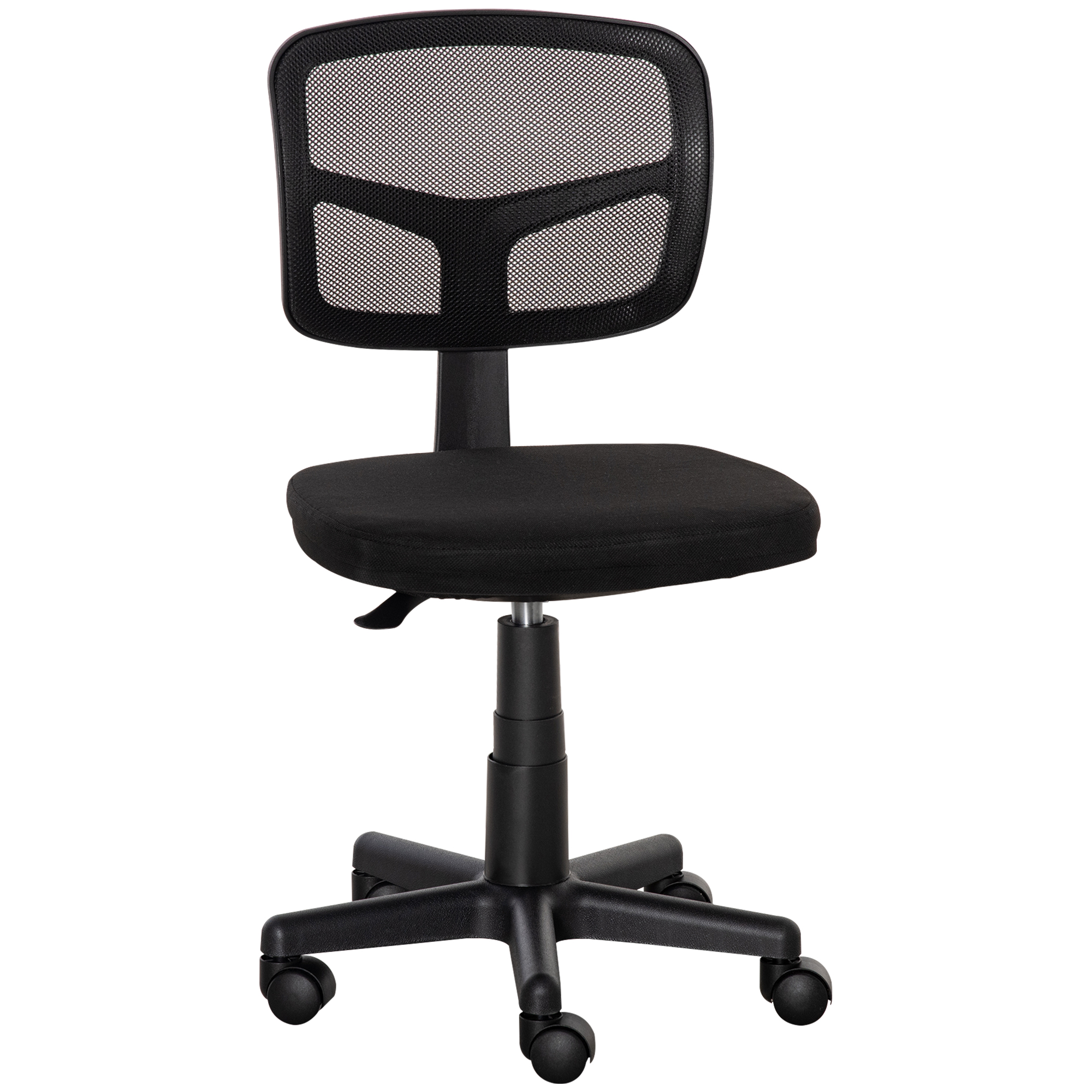 Vinsetto Scaun Ergonomic de Birou din Plasă, Fără Cotiere, Înălțime Ajustabilă, Negru | Aosom Romania Vinsetto Scaun Ergonomic de Birou din Plasă, Fără Cotiere, Înălțime Ajustabilă, Negru | Aosom Romania