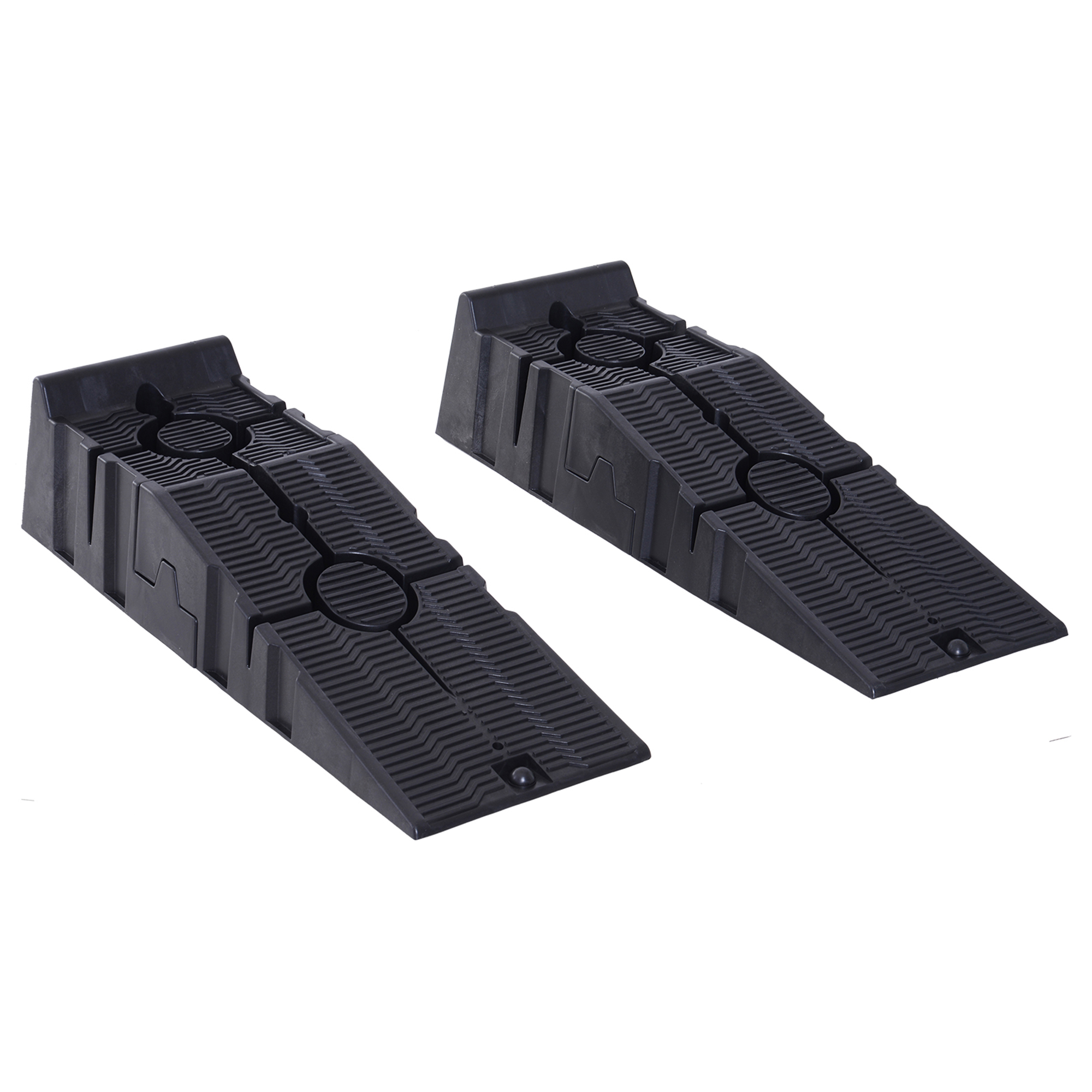 DURHAND Set de 2 Rampe de Ridicare Auto Portabile din Plastic, Capacitate 5 Tone, pentru Garaj și Atelier, Înălțime Redusă | Aosom Romania DURHAND Set de 2 Rampe de Ridicare Auto Portabile din Plastic, Capacitate 5 Tone, pentru Garaj și Atelier, Înălțime Redusă | Aosom Romania