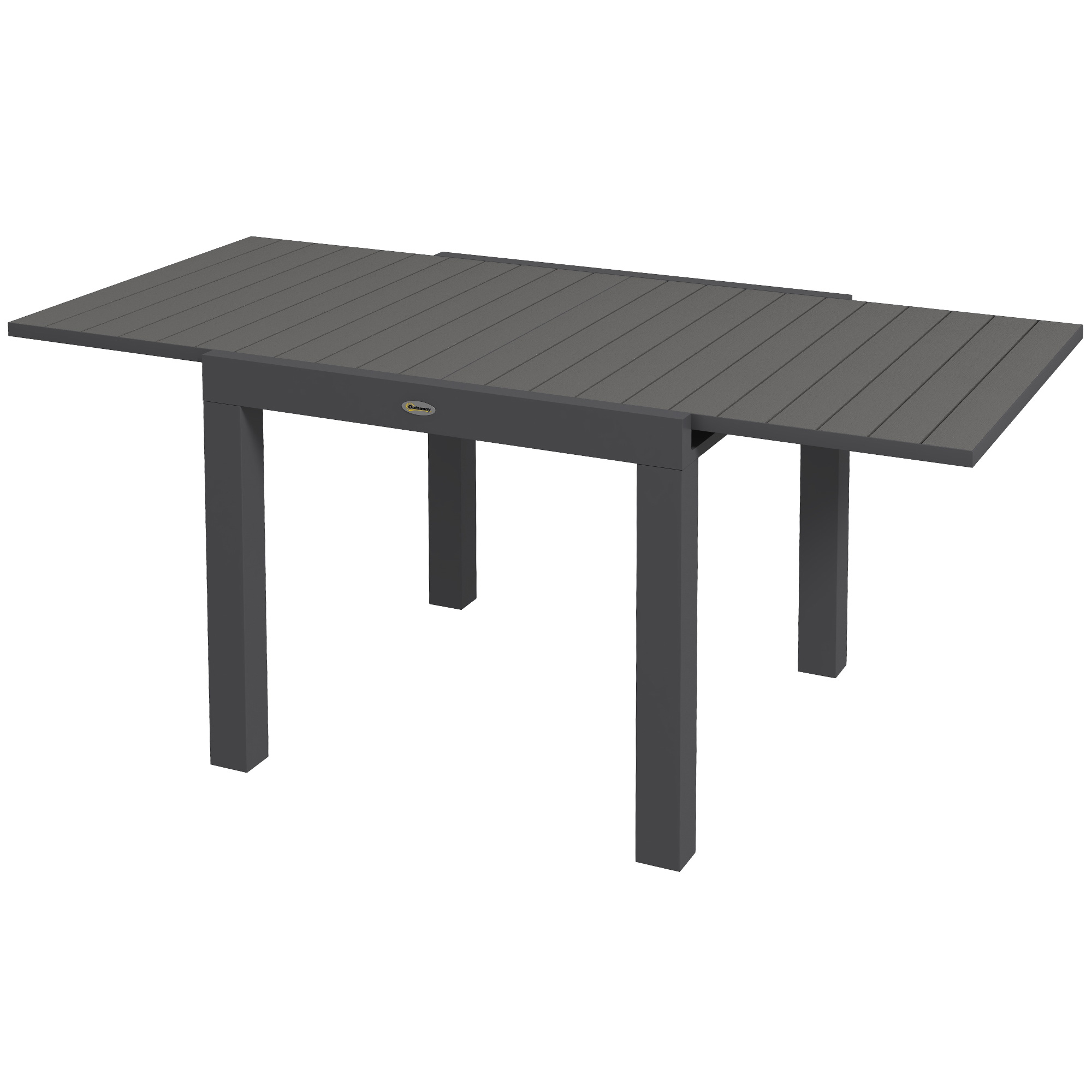 Masă extensibilă pentru terasă Outsunny, cu 4-6 locuri, 81-162 cm Masă extensibilă pentru terasă Outsunny, cu 4-6 locuri, 81-162 cm