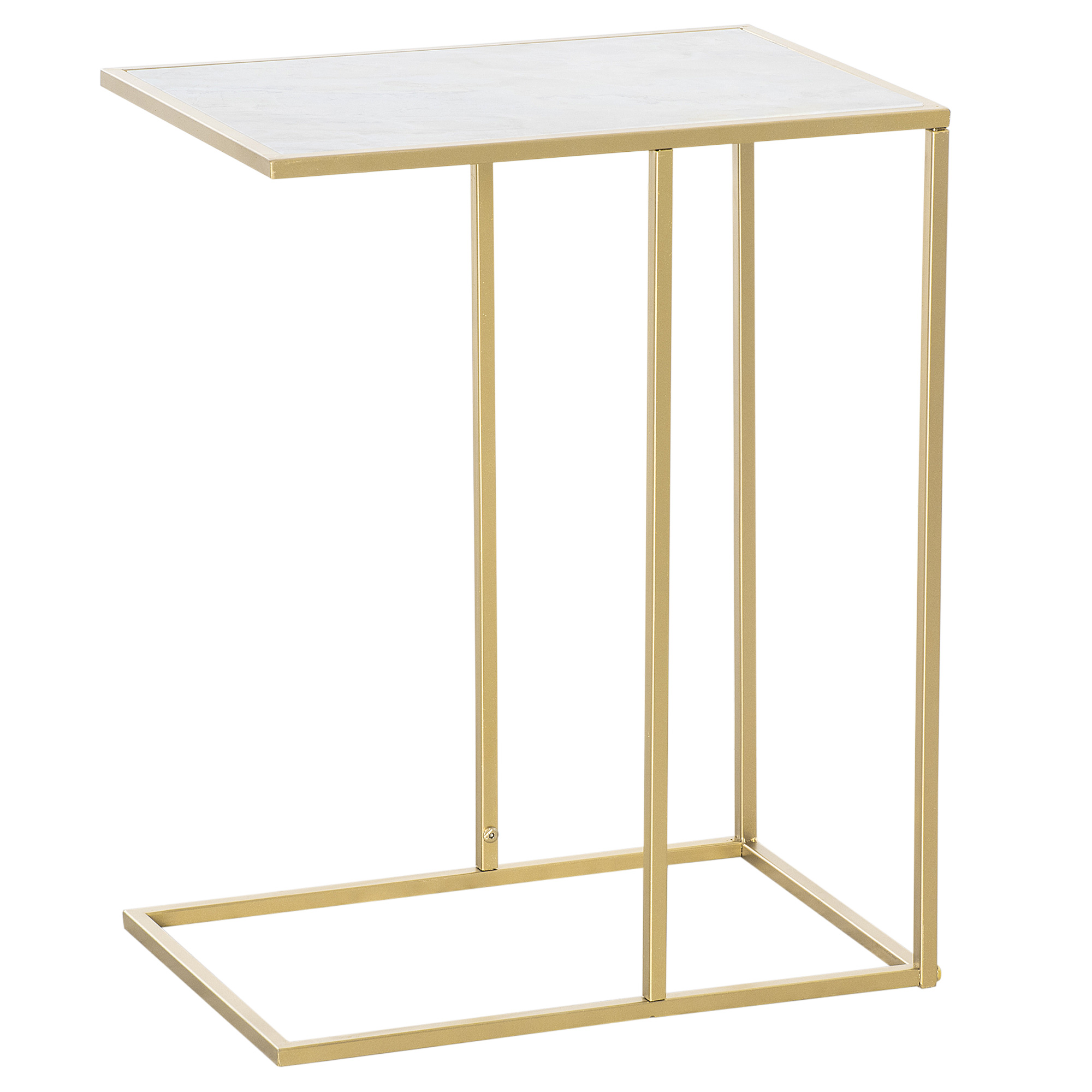 Masa laterala de terasa Outsunny cu blat asemanator cu marmura, Masuta de cafea pentru exterior pentru utilizare in exterior si interior Masa laterala de terasa Outsunny cu blat asemanator cu marmura, Masuta de cafea pentru exterior pentru utilizare in exterior si interior
