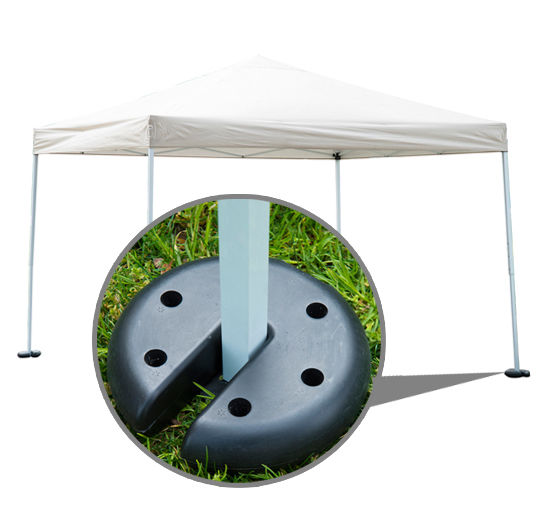 Outsunny Baza pentru Foisor 4 bucati Umplut cu Ciment 2.3kg, Φ20x4.5cm Outsunny Baza pentru Foisor 4 bucati Umplut cu Ciment 2.3kg, Φ20x4.5cm