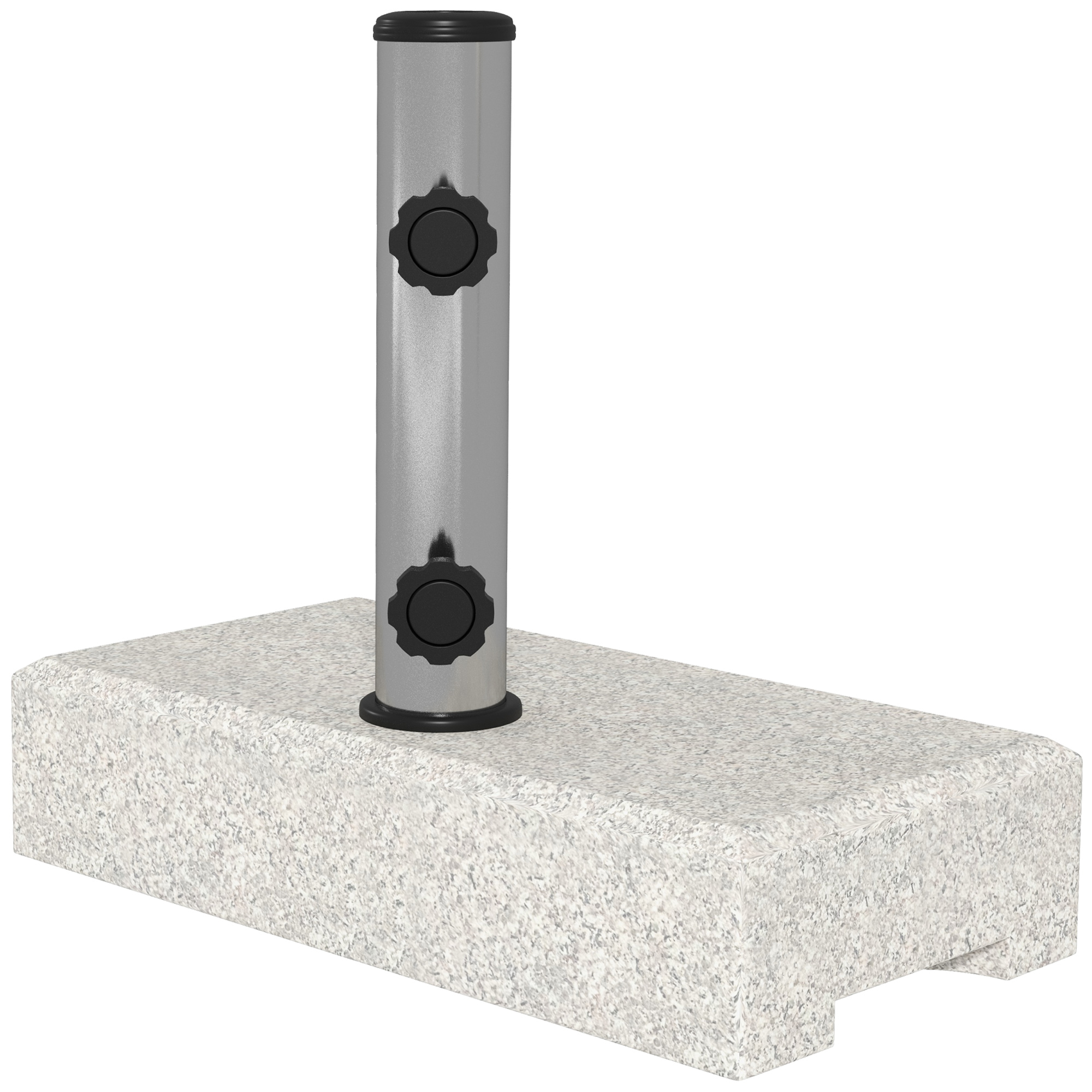 Outsunny Baza Umbrelă Gradină 25kg Granit Oțel Inoxidabil pentru Stâlpi Ø32-48mm | Aosom Romania Outsunny Baza Umbrelă Gradină 25kg Granit Oțel Inoxidabil pentru Stâlpi Ø32-48mm | Aosom Romania