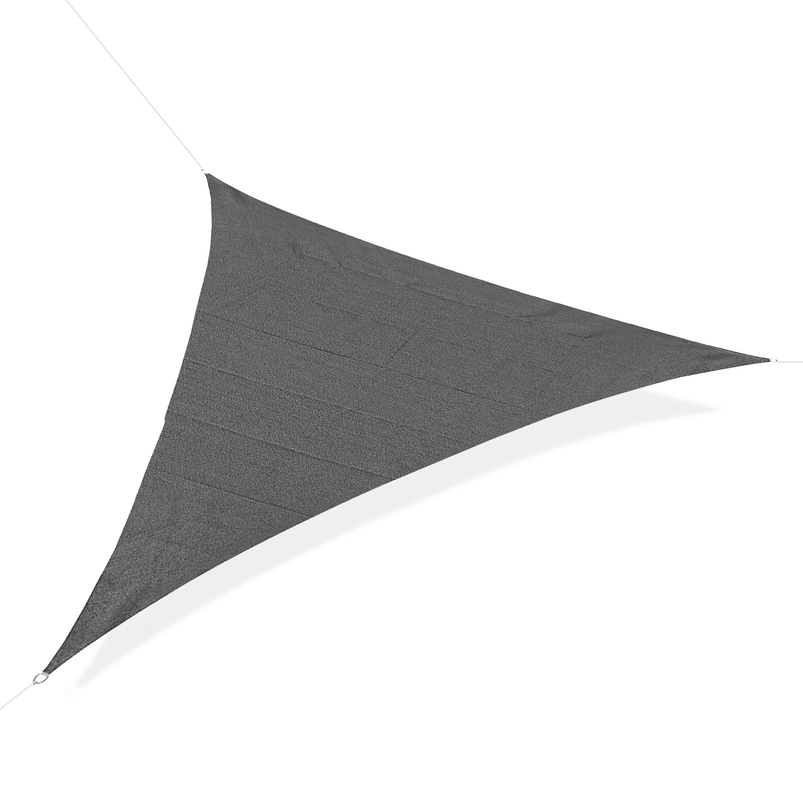Outsunny Copertină Triunghiulară Anti-UV și Respirabilă cu Cârlige D, Velă de Umbră din HDPE, 5x5x5 m, Alb și Albastru Outsunny Copertină Triunghiulară Anti-UV și Respirabilă cu Cârlige D, Velă de Umbră din HDPE, 5x5x5 m, Alb și Albastru