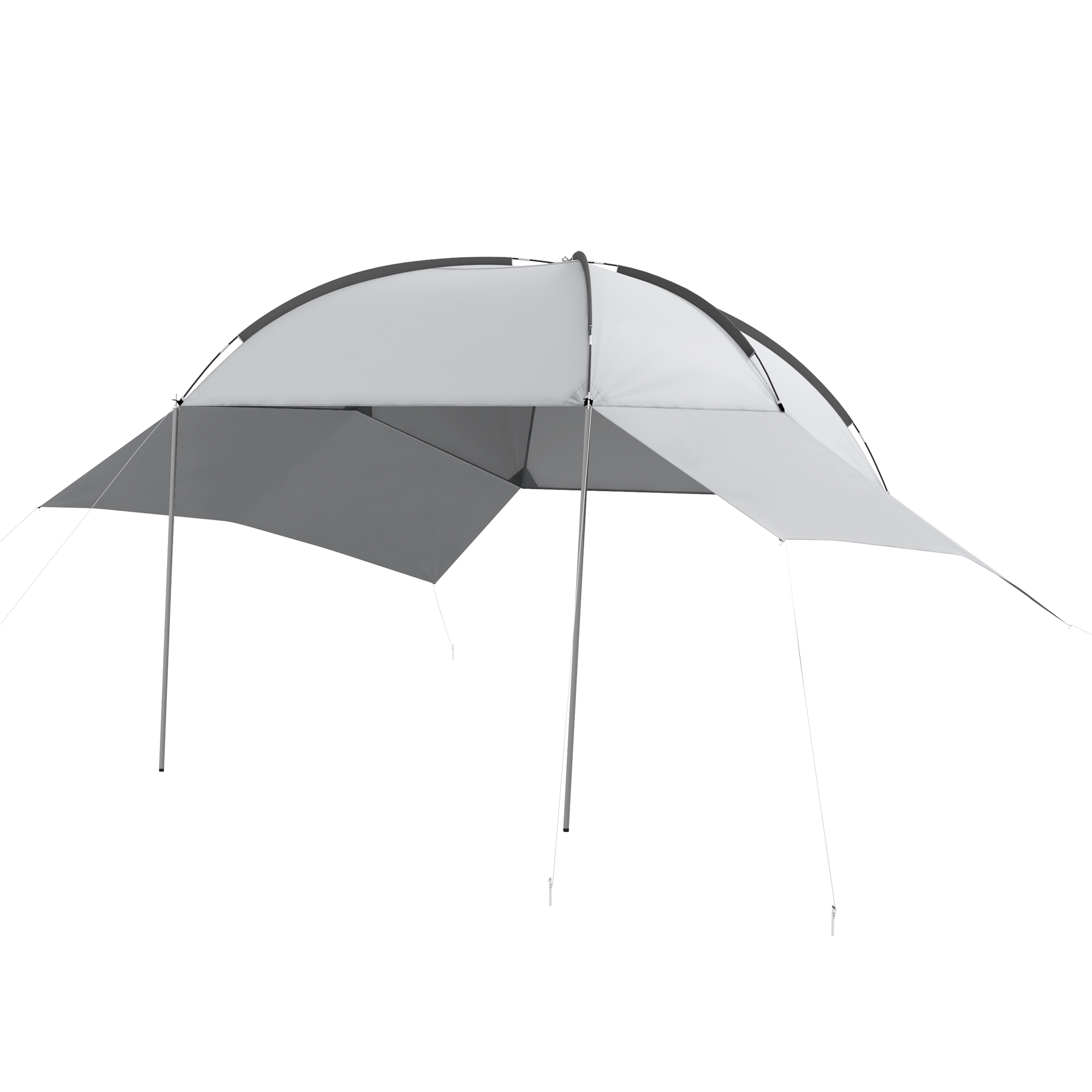 Outsunny Cort Marchiza Portabila pentru Haion Jeep cu 2 Pereti Outsunny Cort Marchiza Portabila pentru Haion Jeep cu 2 Pereti