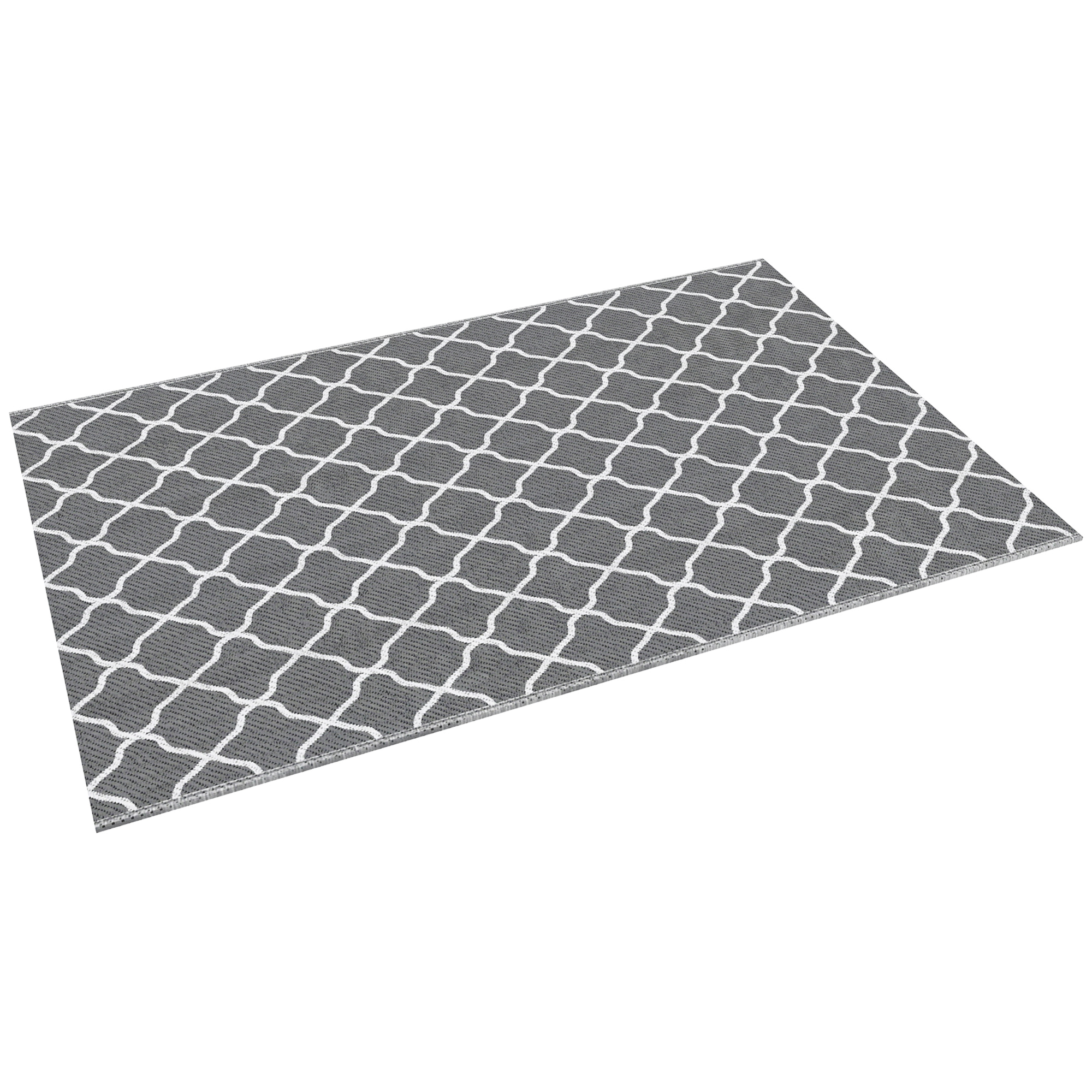 Outsunny Covor pentru Exterior 182x274 cm Reversibil, Covor Pliabil din Polipropilen 310 g/m² Gri si Alb Outsunny Covor pentru Exterior 182x274 cm Reversibil, Covor Pliabil din Polipropilen 310 g/m² Gri si Alb