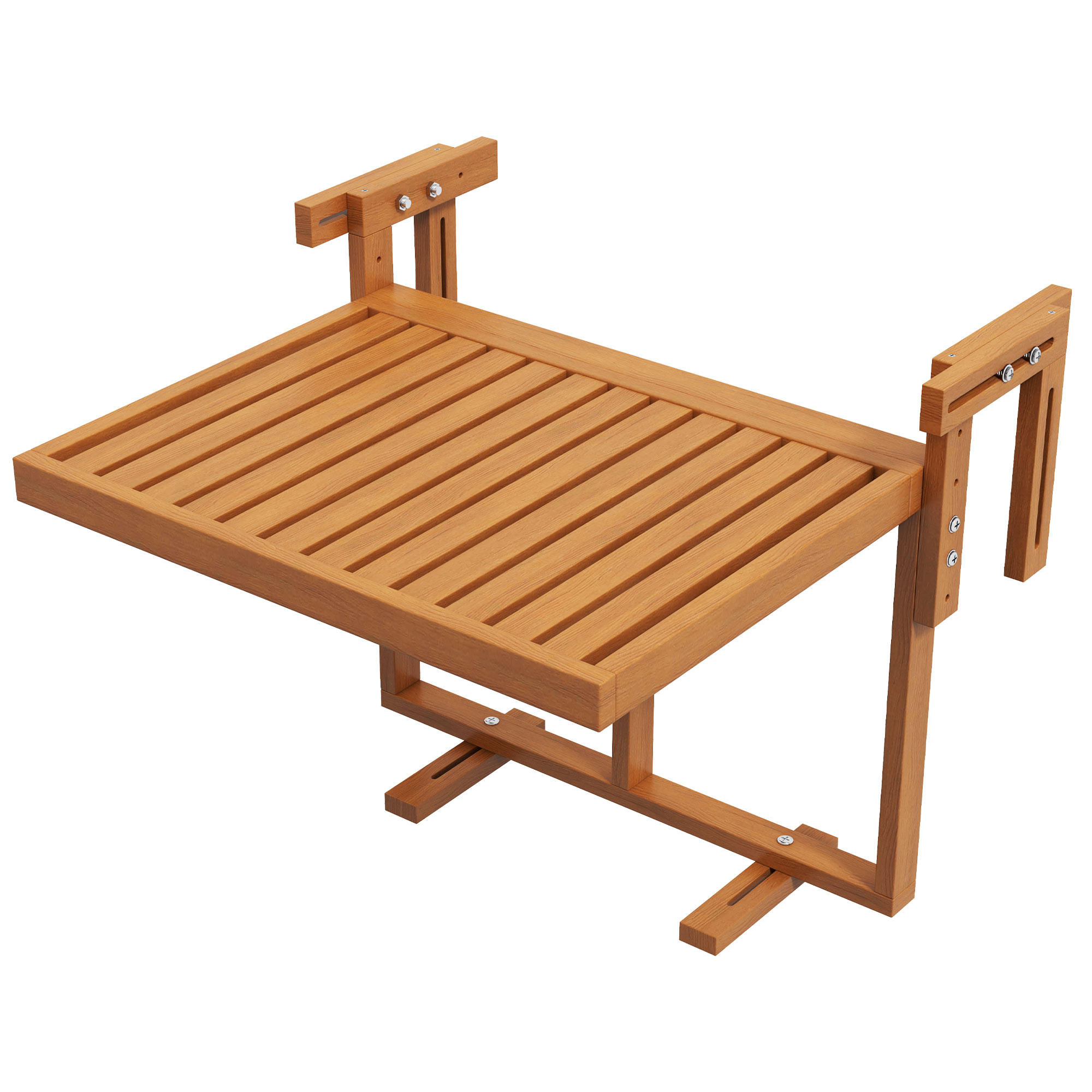 Outsunny Masa Suspendata de Exterior pentru Veranda, Masa Reglabila de Bar pentru Balcon pentru Balustrad, Blat Suport cu Montare pe Perete Outsunny Masa Suspendata de Exterior pentru Veranda, Masa Reglabila de Bar pentru Balcon pentru Balustrad, Blat Suport cu Montare pe Perete